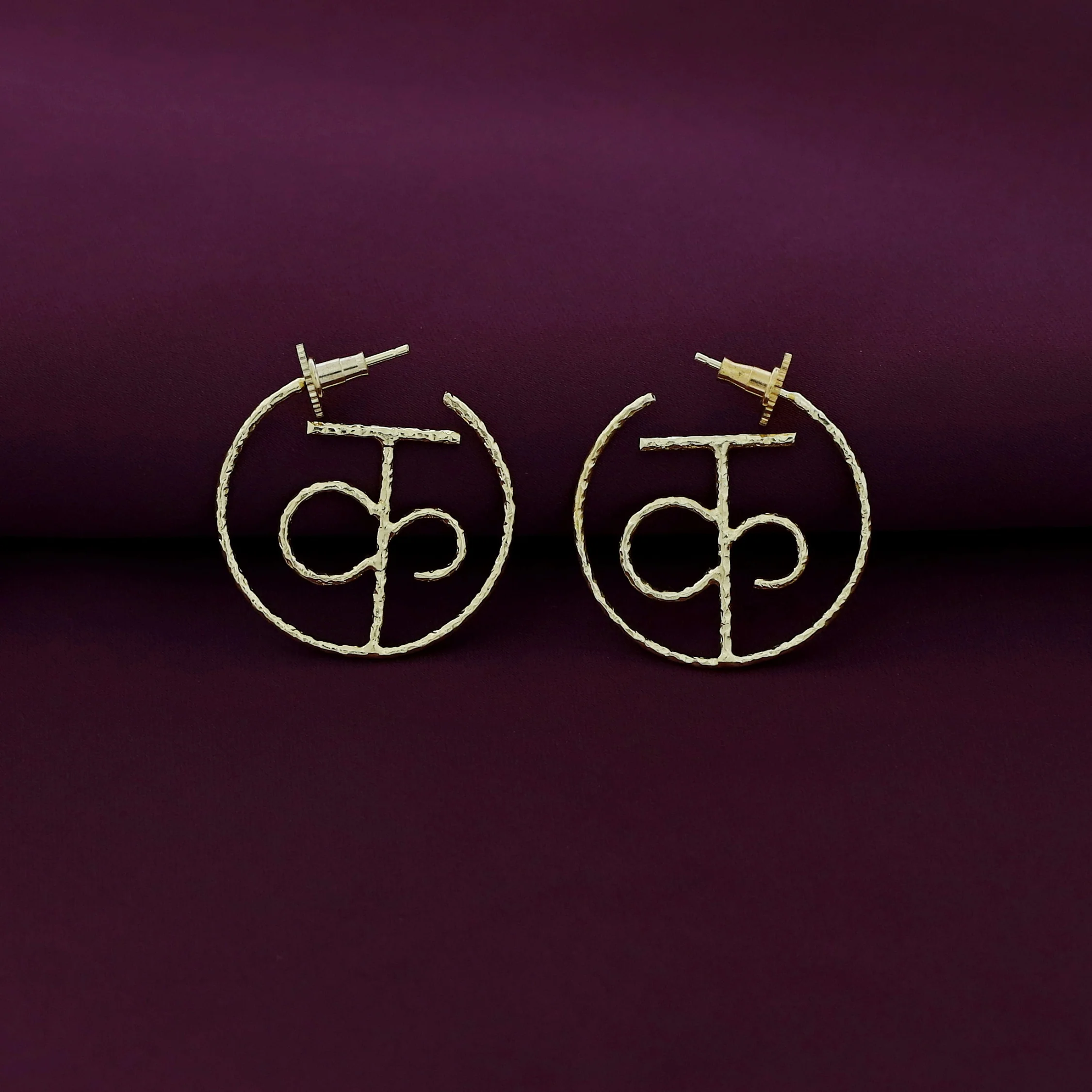 Hindi Varnamala Hoop Earring - Image 9
