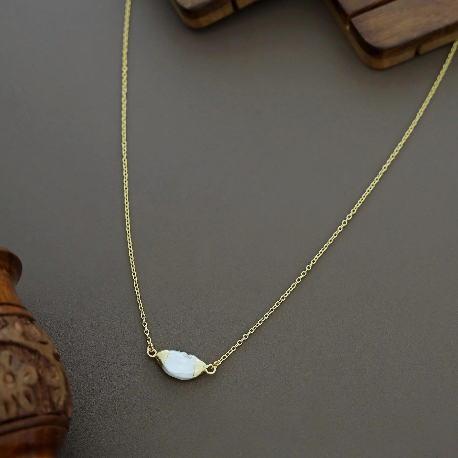 Imara Real Baroque Pendant Neckpiece - Image 3