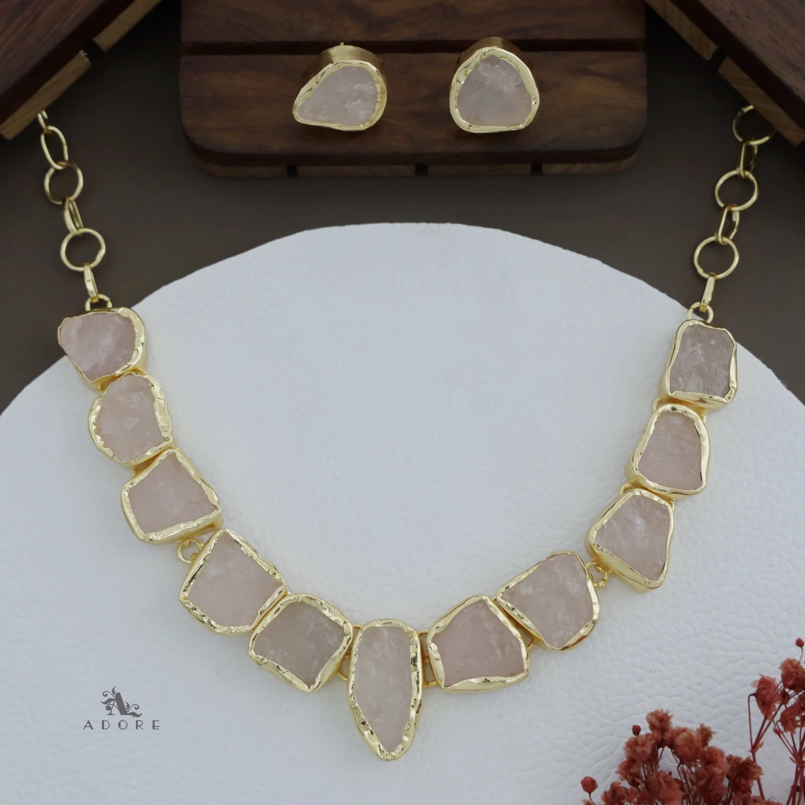 Imaya Raw Stone Neckpiece With Stud - Image 6