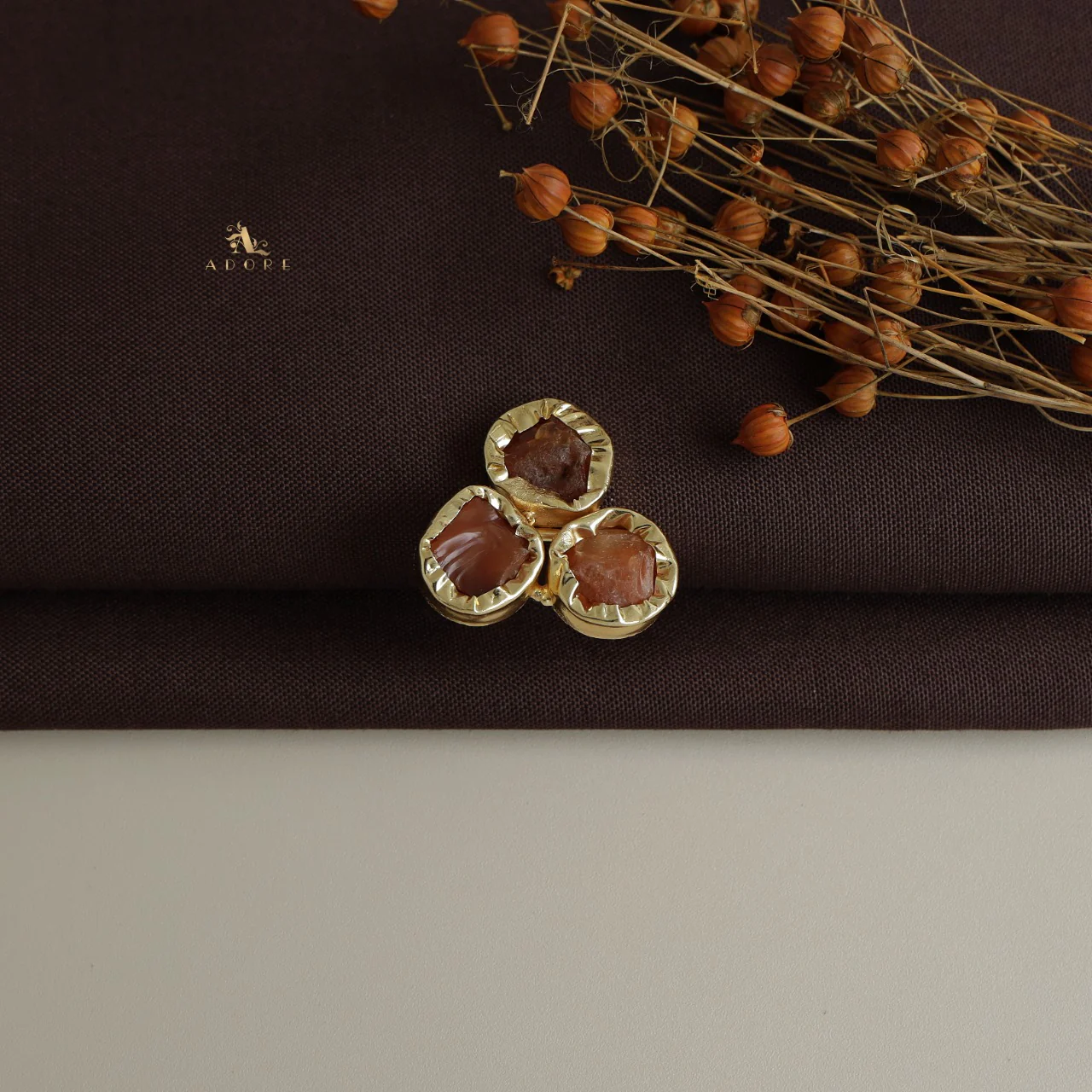 Ivona 3 Raw Stone Ring - Image 10