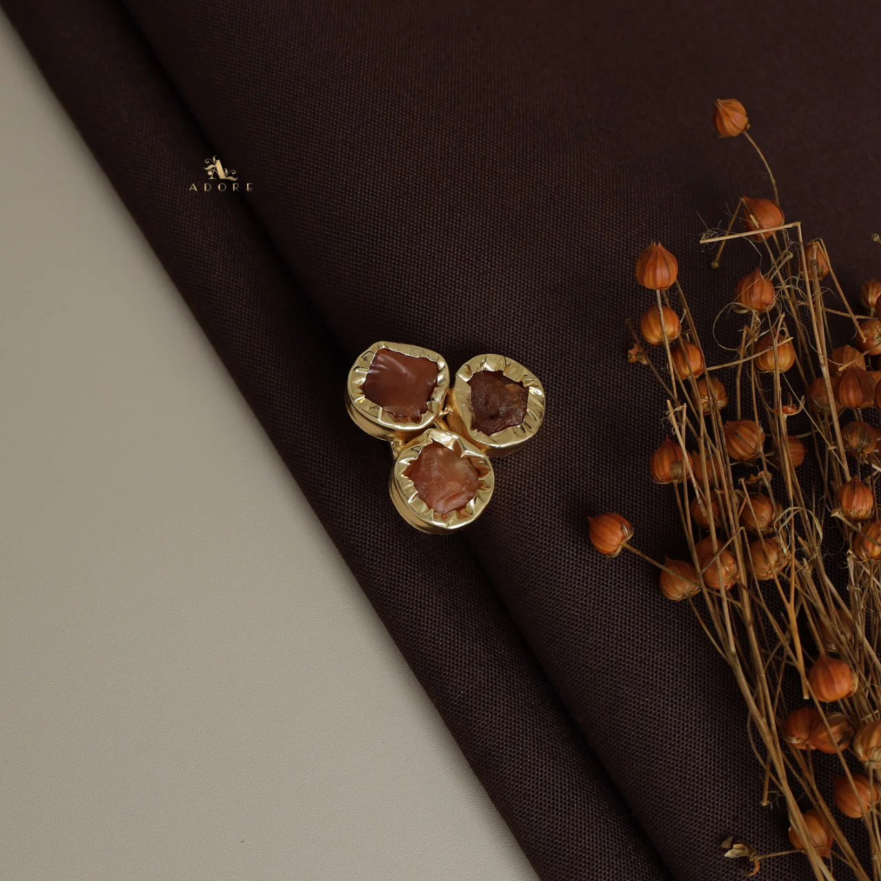 Ivona 3 Raw Stone Ring - Image 11