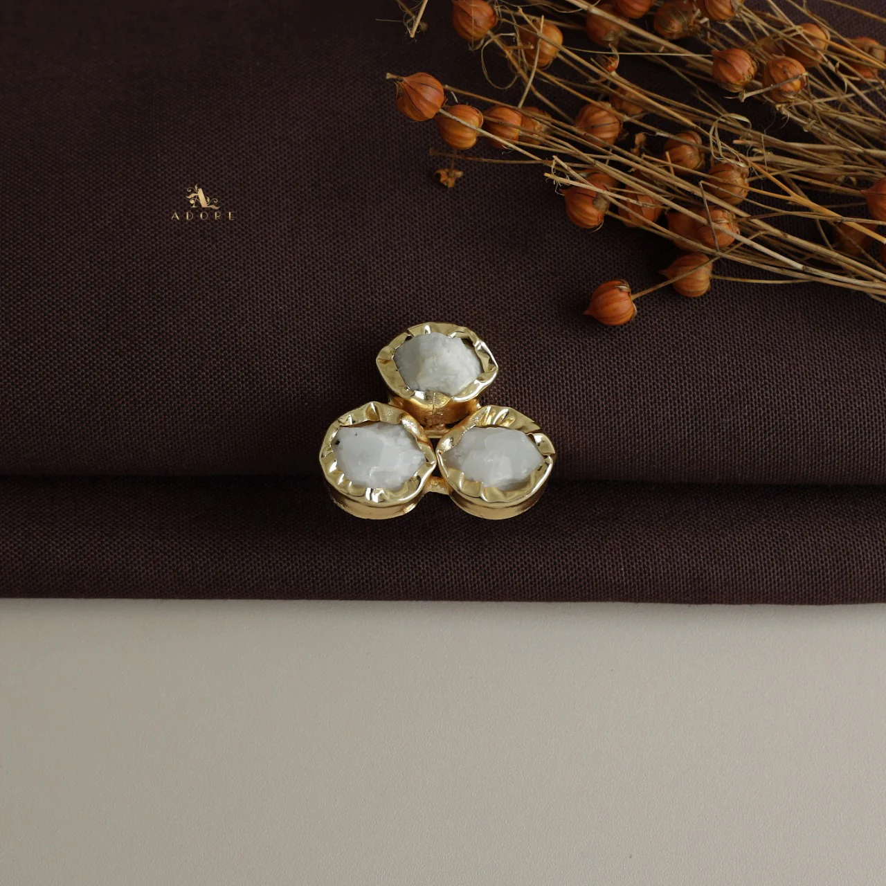 Ivona 3 Raw Stone Ring - Image 9