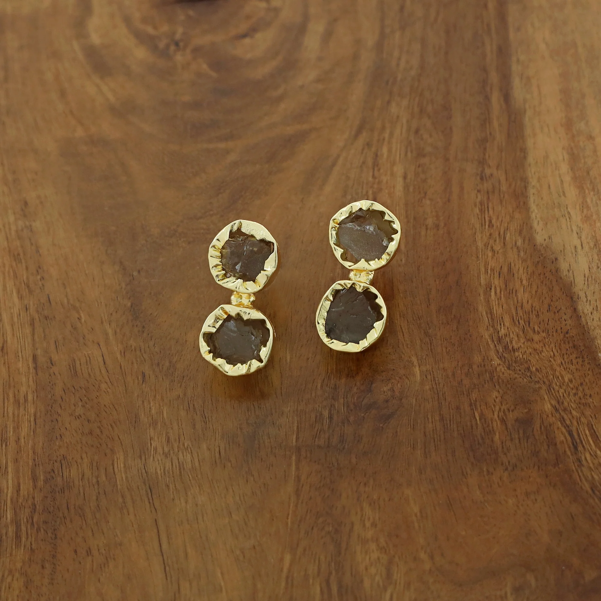 Ivona Dual Raw Stone Earring - Image 27