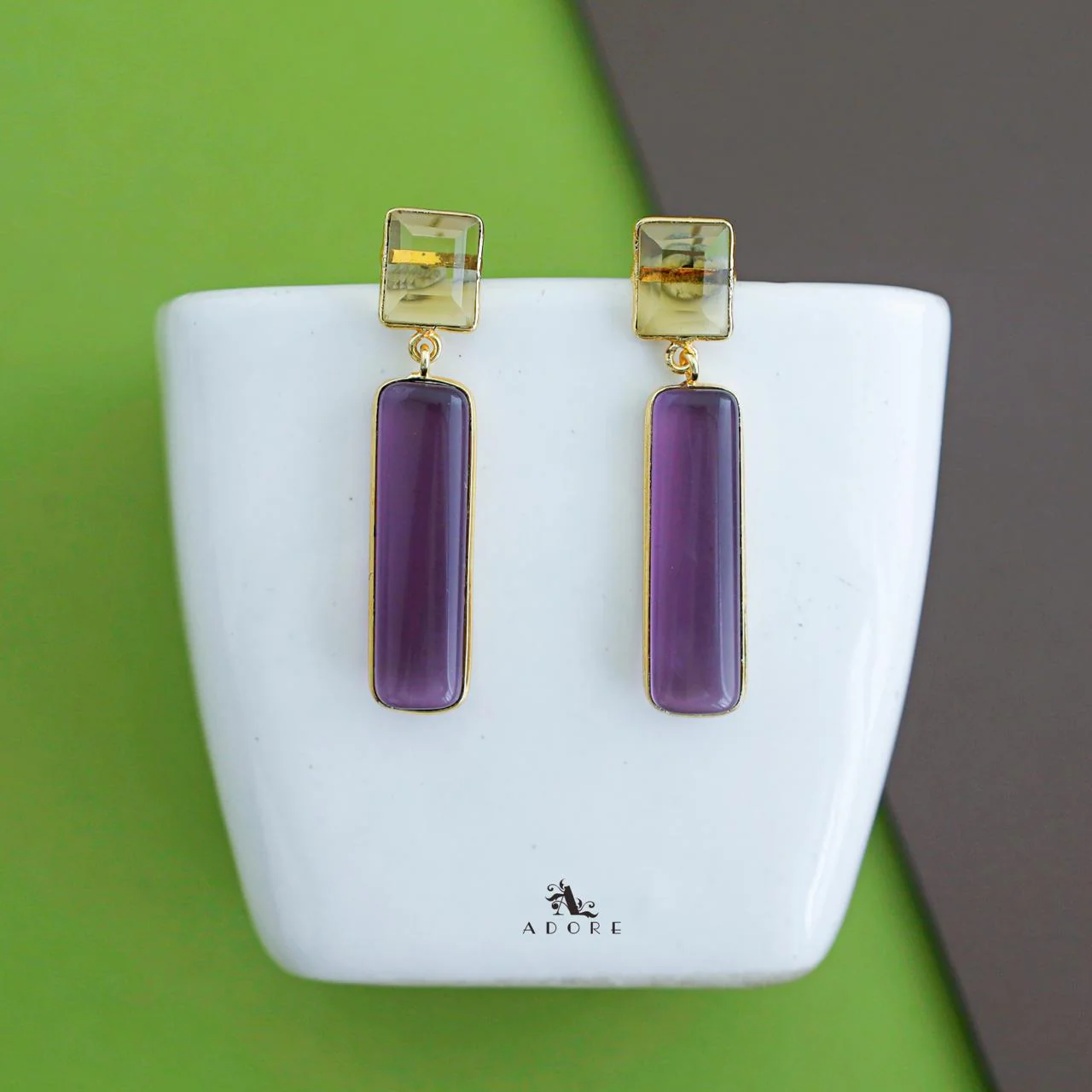Jaarvi Dual Rectangle Earring - Image 14