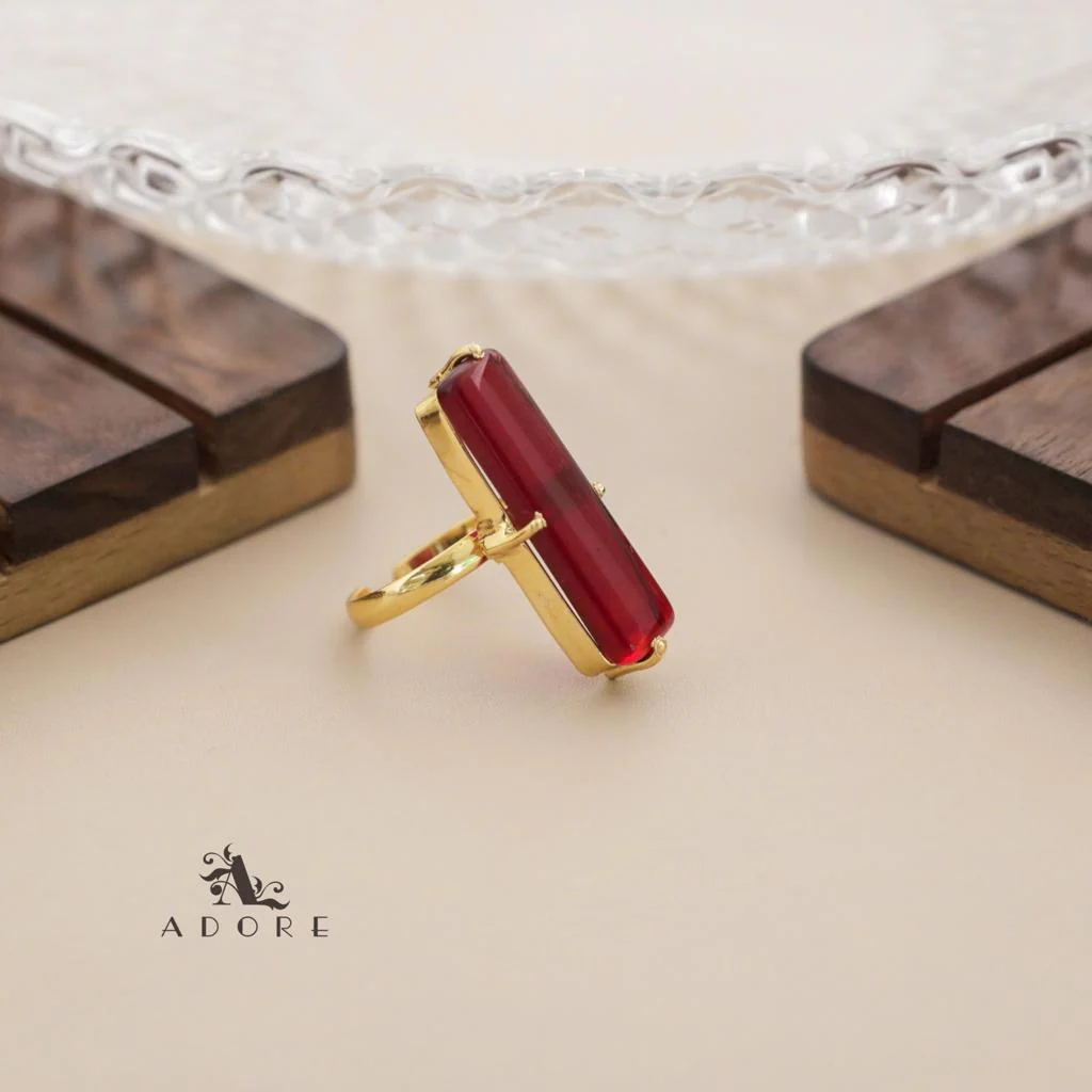 Jaarvi Glossy Rectangle Ring - Image 12