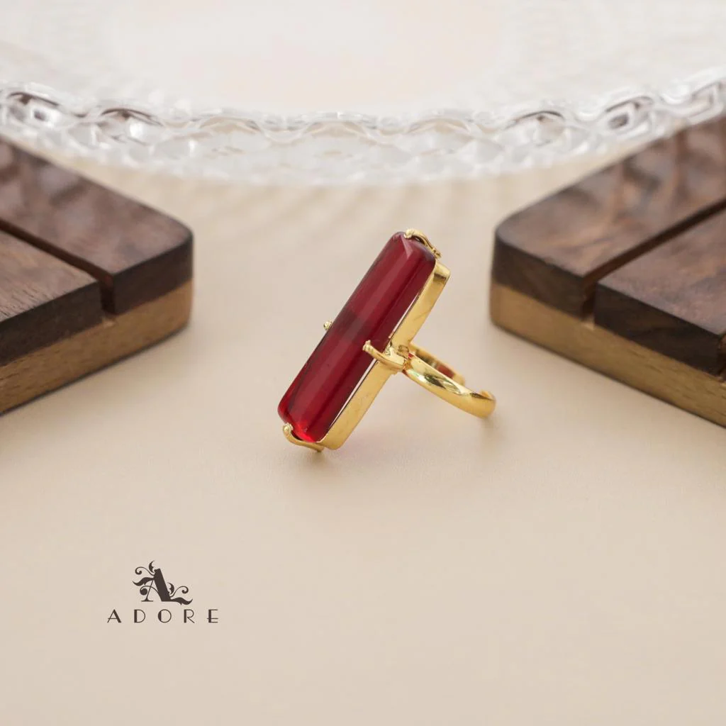 Jaarvi Glossy Rectangle Ring - Image 15