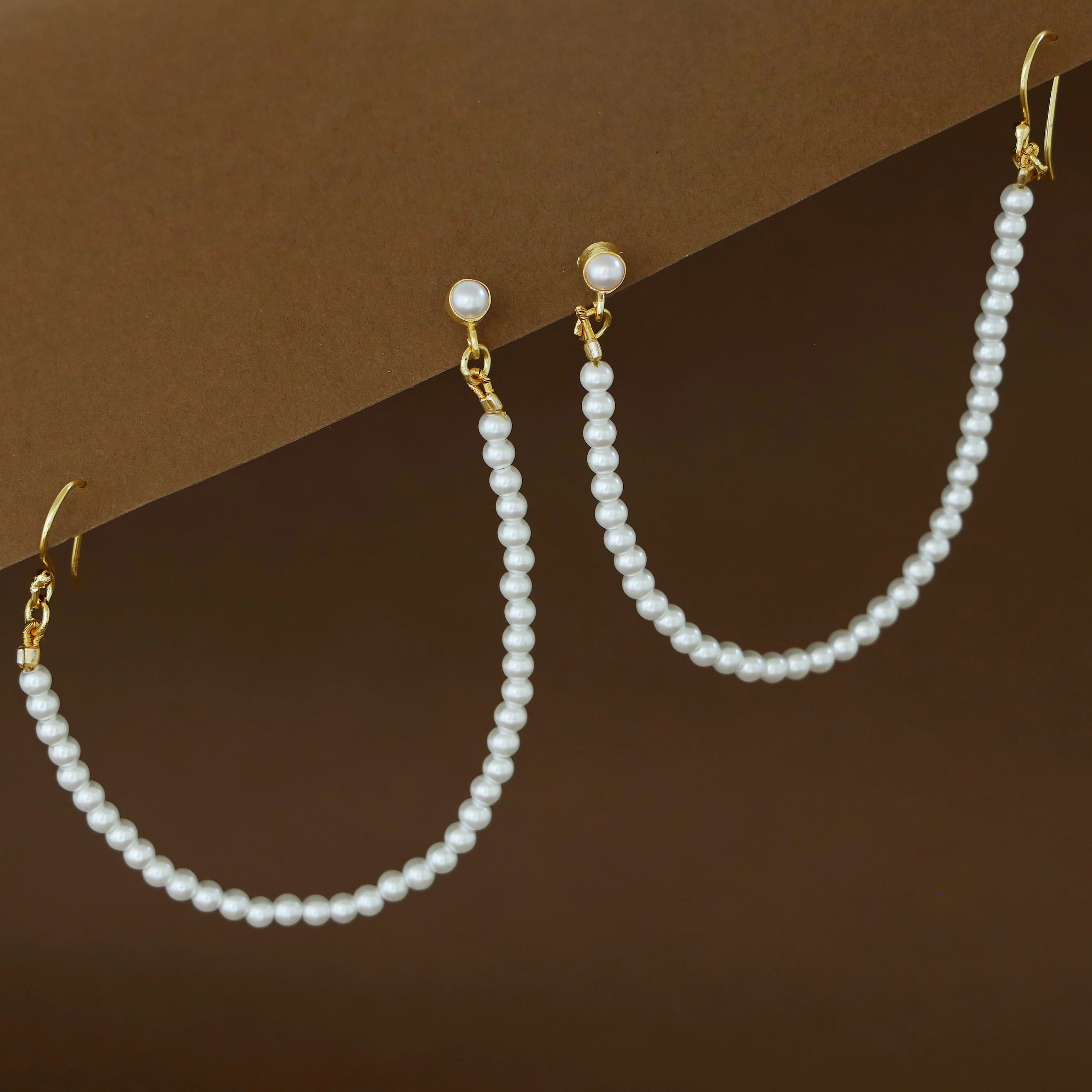 Jennie Pearl Ear Chain ( Set Of 2 ) - Image 2