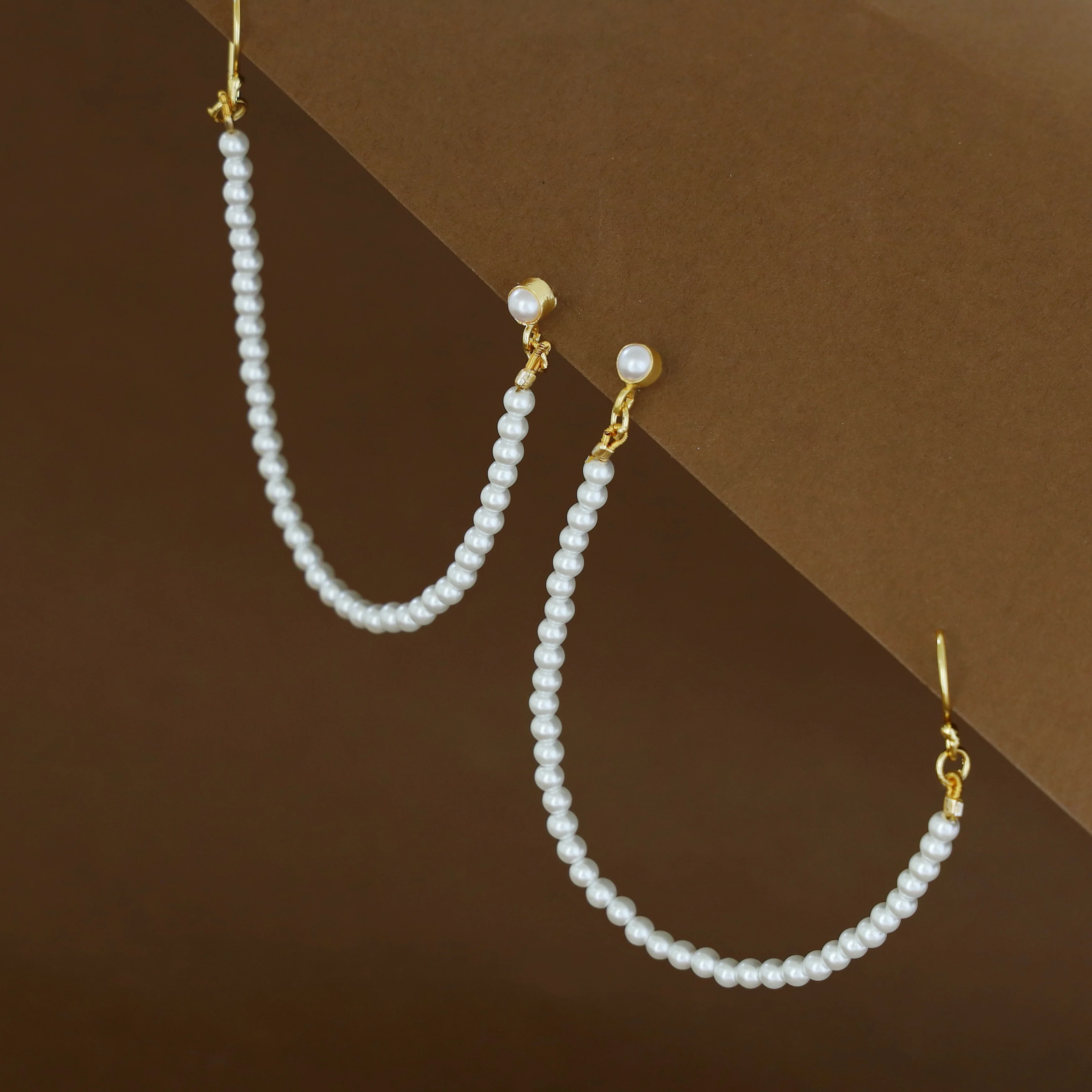 Jennie Pearl Ear Chain ( Set Of 2 ) - Image 3