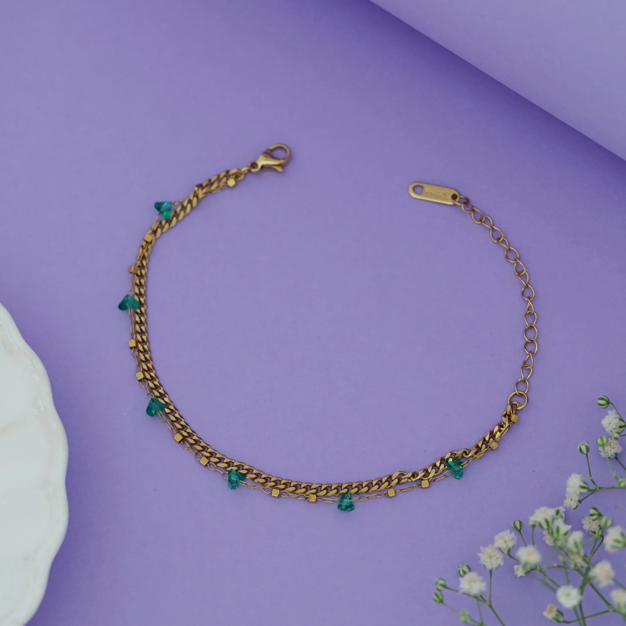 Jessie 2 layer Bead Bracelet - Image 3