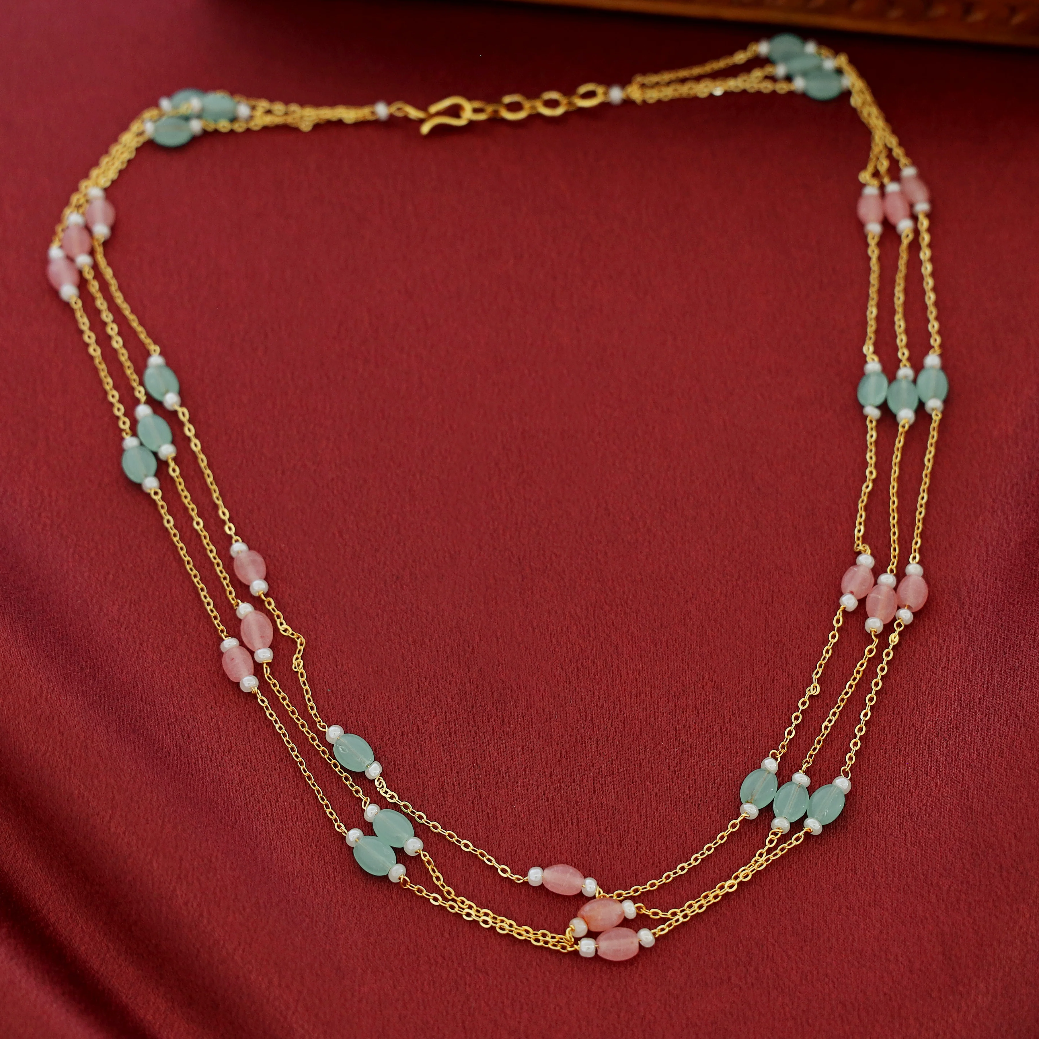 Tenile 3 Layer Beaded Neckpiece - Image 5