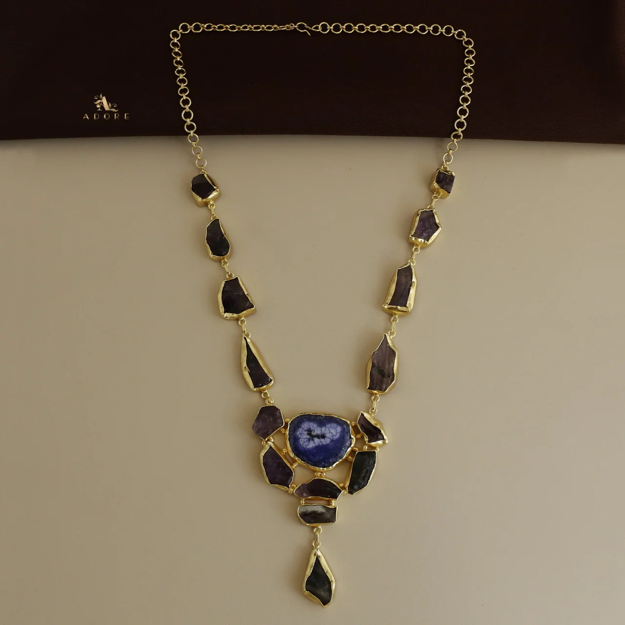 Jovika Raw Stone + Agate Neckpiece - Image 10