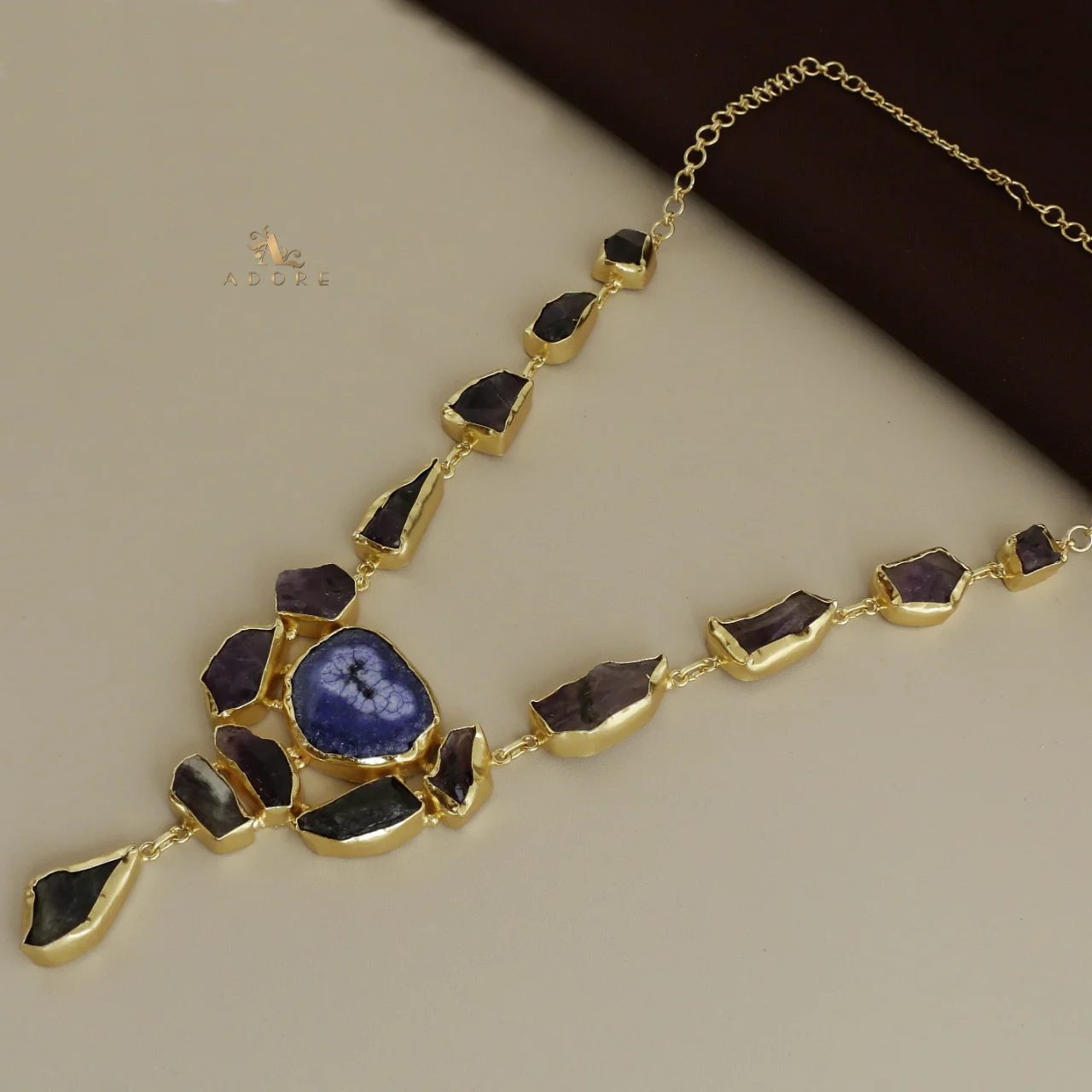 Jovika Raw Stone + Agate Neckpiece - Image 11