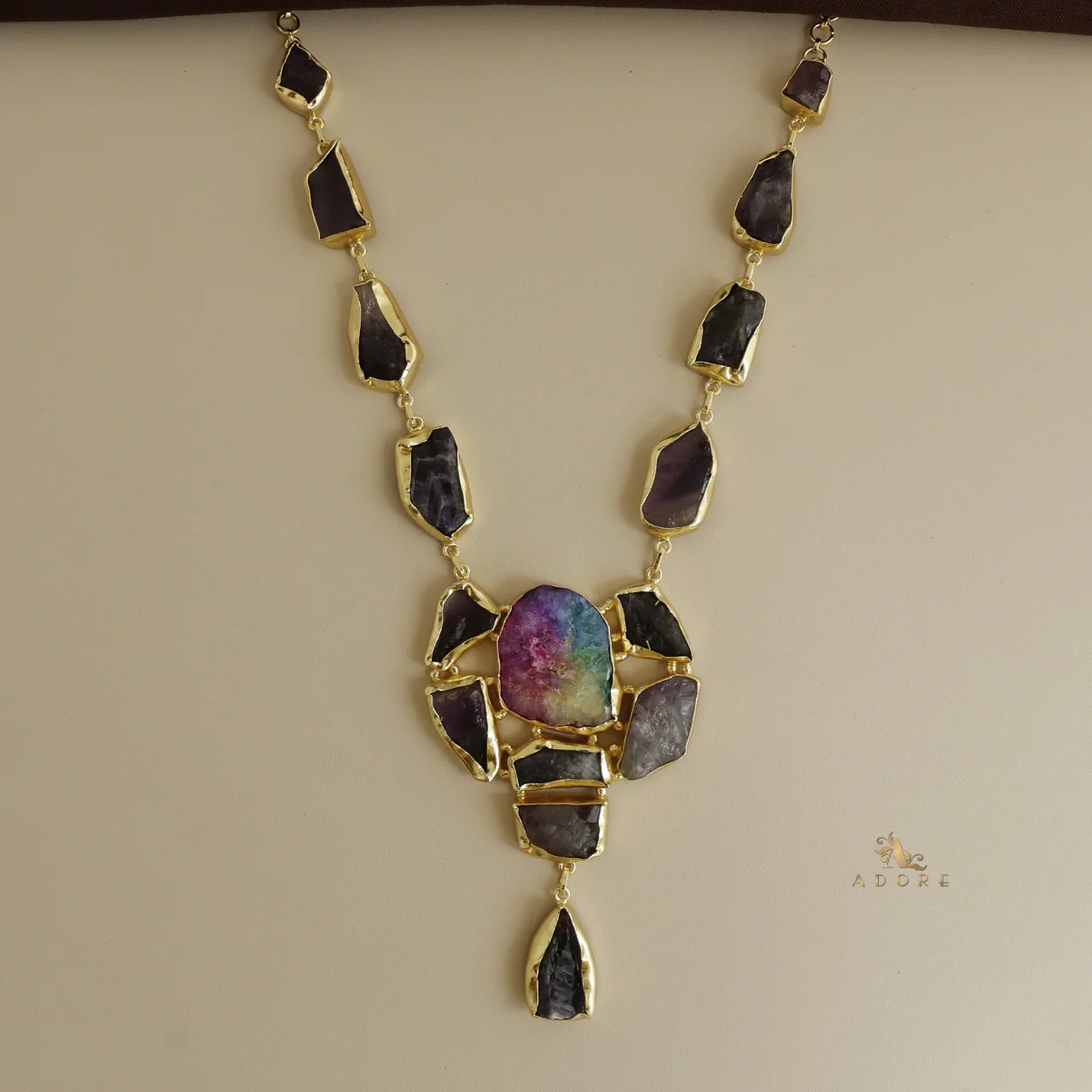 Jovika Raw Stone + Agate Neckpiece - Image 13