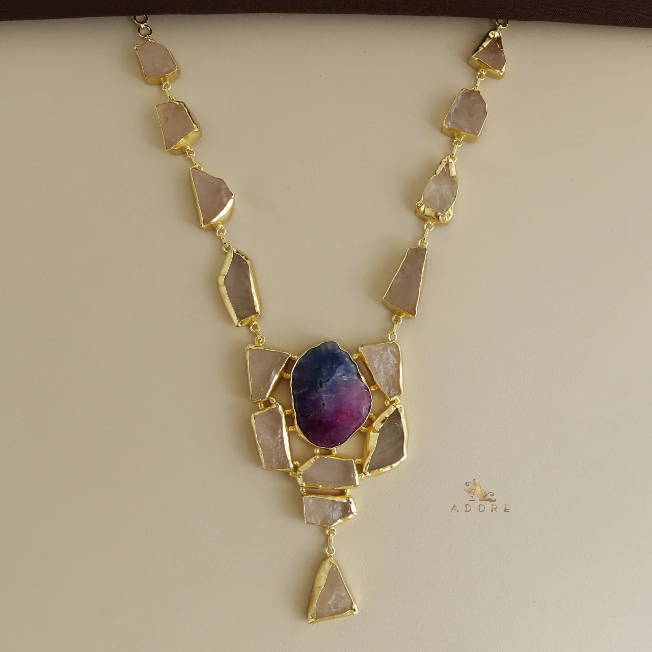 Jovika Raw Stone + Agate Neckpiece - Image 18