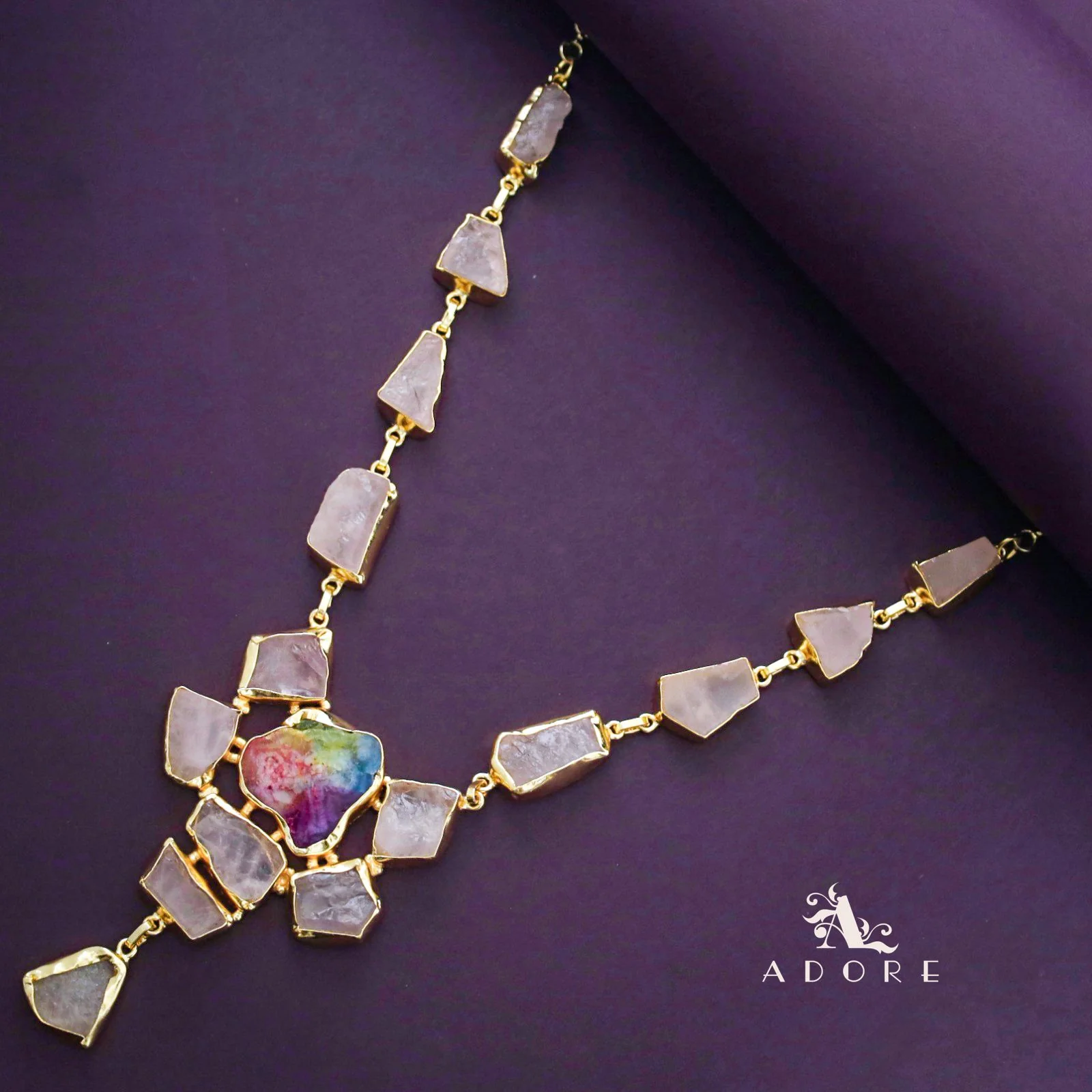 Jovika Raw Stone + Agate Neckpiece - Image 2