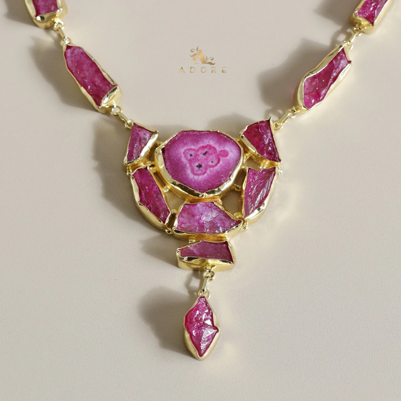 Jovika Raw Stone + Agate Neckpiece - Image 20