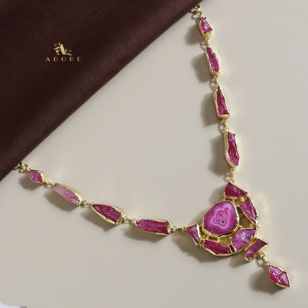 Jovika Raw Stone + Agate Neckpiece - Image 21