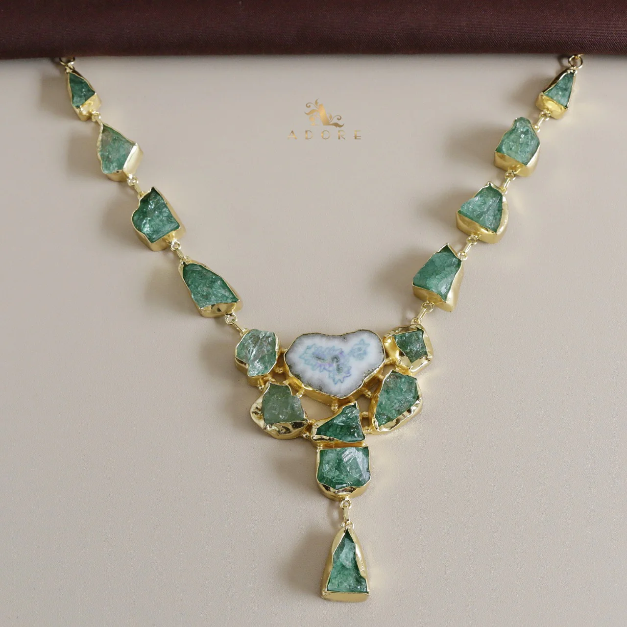 Jovika Raw Stone + Agate Neckpiece - Image 22
