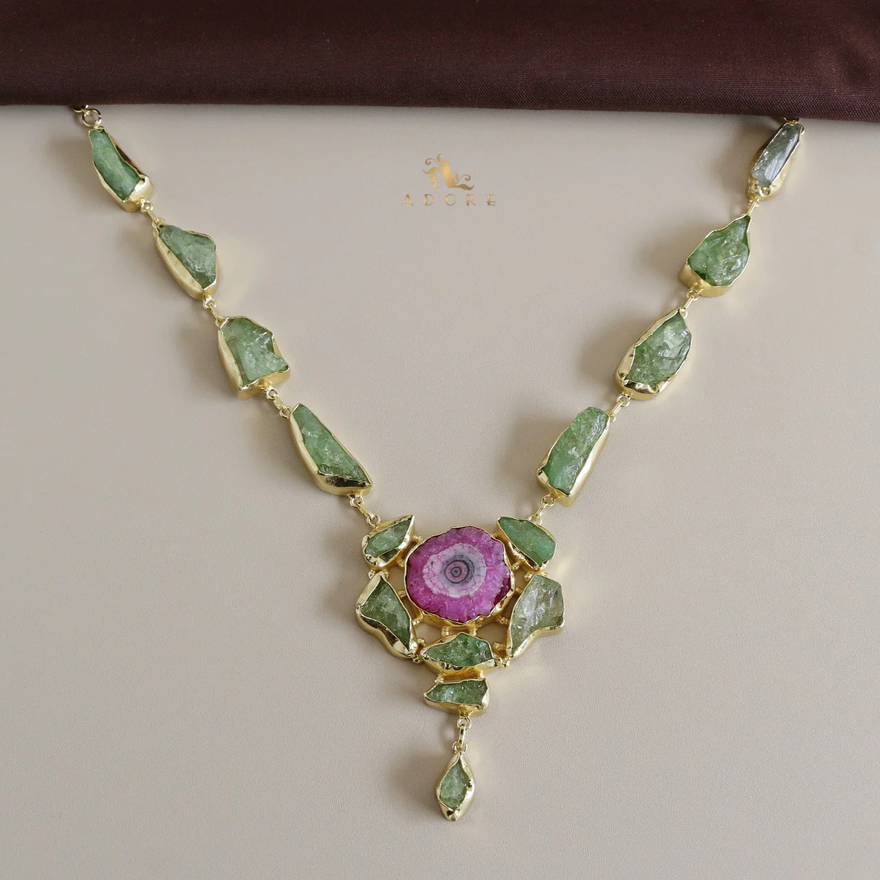 Jovika Raw Stone + Agate Neckpiece - Image 23