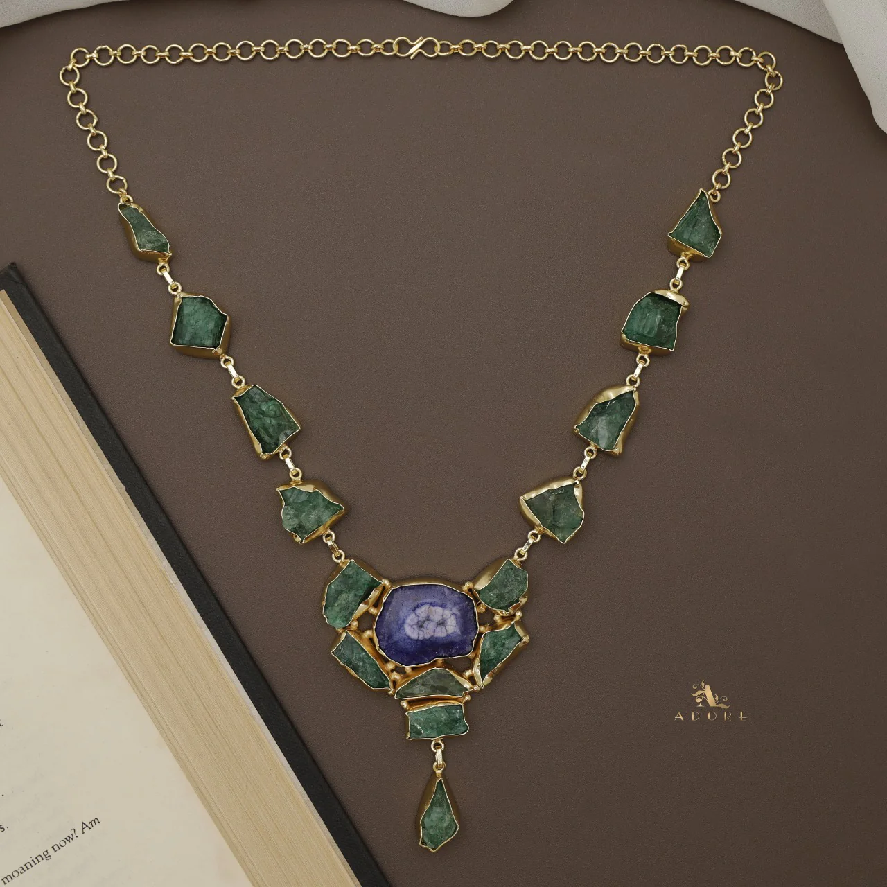 Jovika Raw Stone + Agate Neckpiece - Image 25