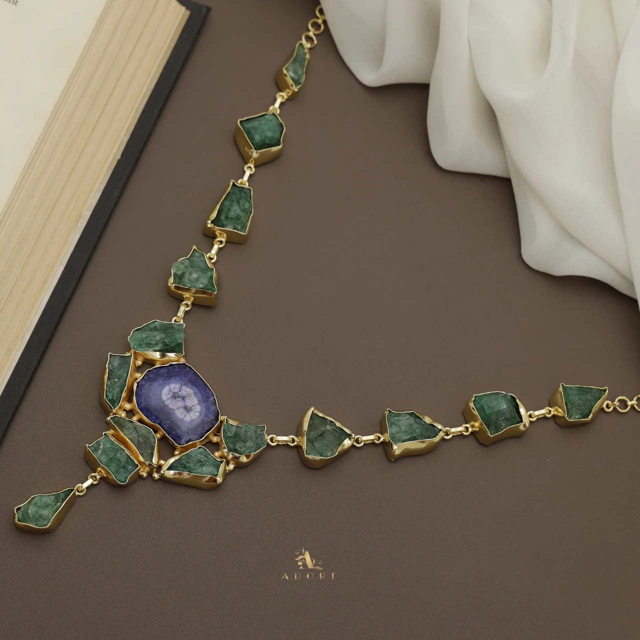 Jovika Raw Stone + Agate Neckpiece - Image 26