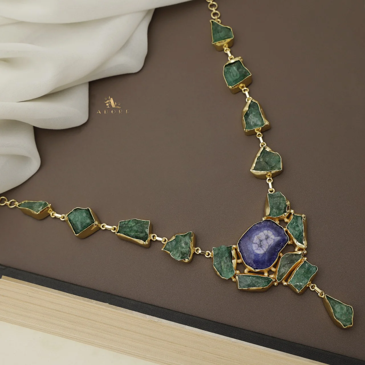 Jovika Raw Stone + Agate Neckpiece - Image 27