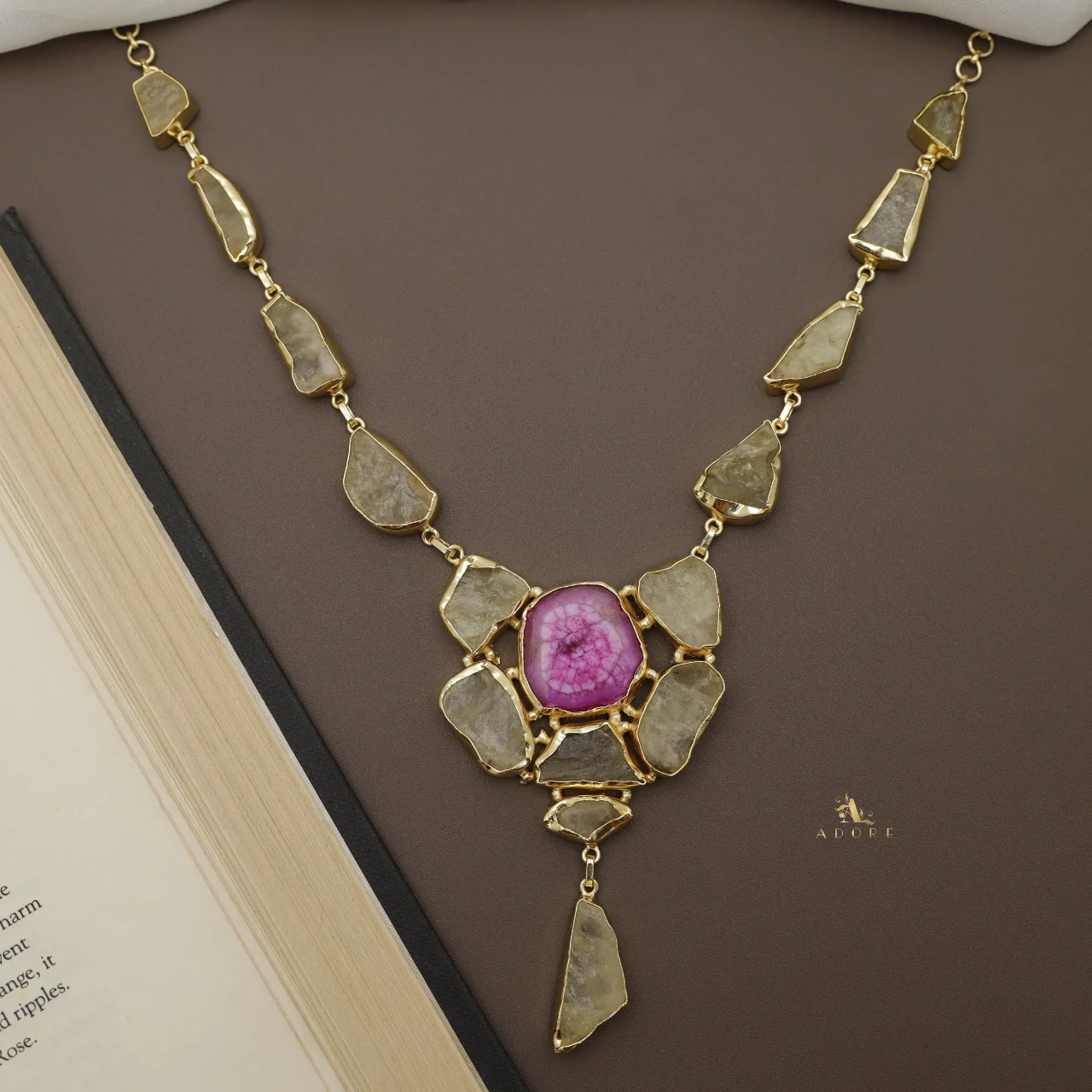 Jovika Raw Stone + Agate Neckpiece - Image 28