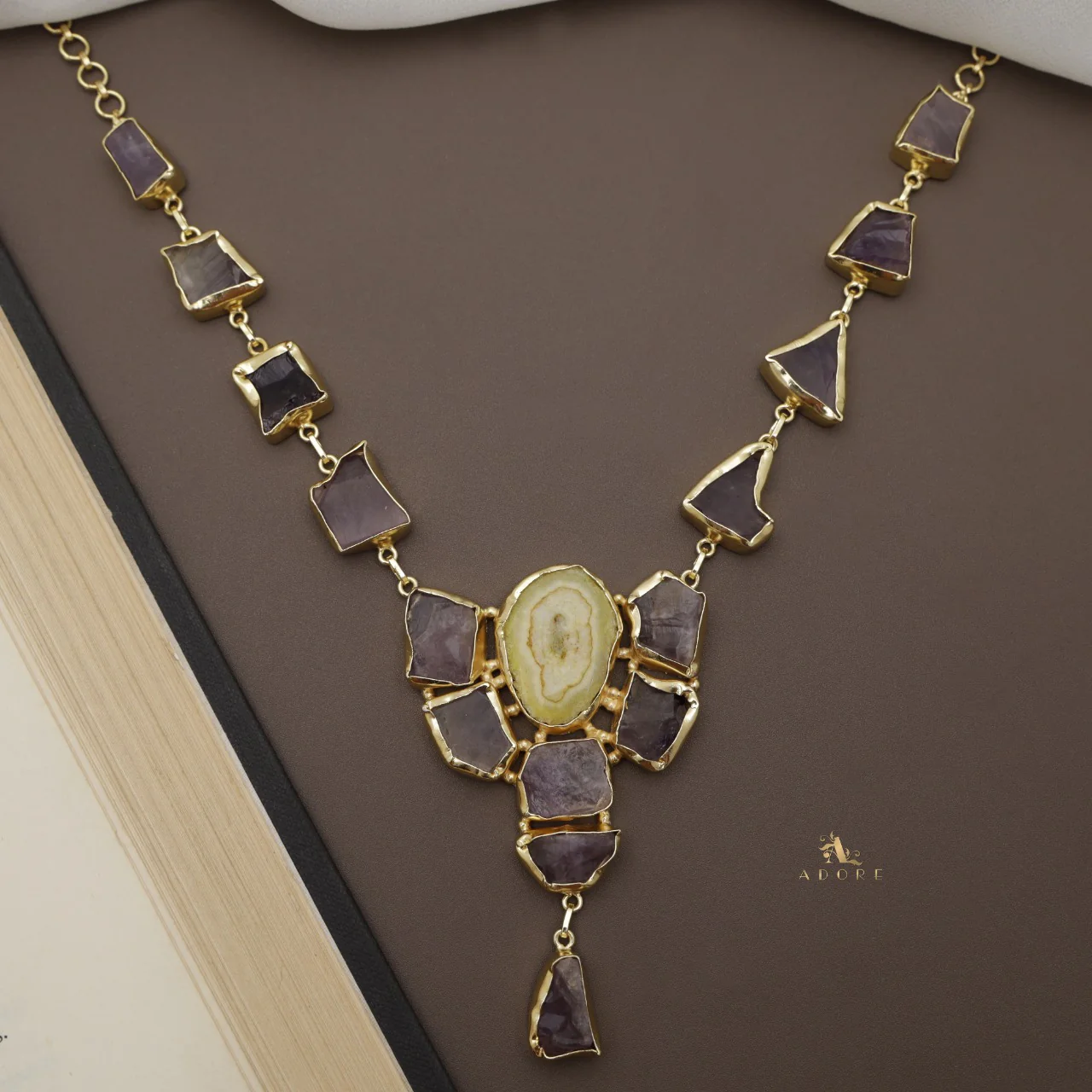 Jovika Raw Stone + Agate Neckpiece - Image 29