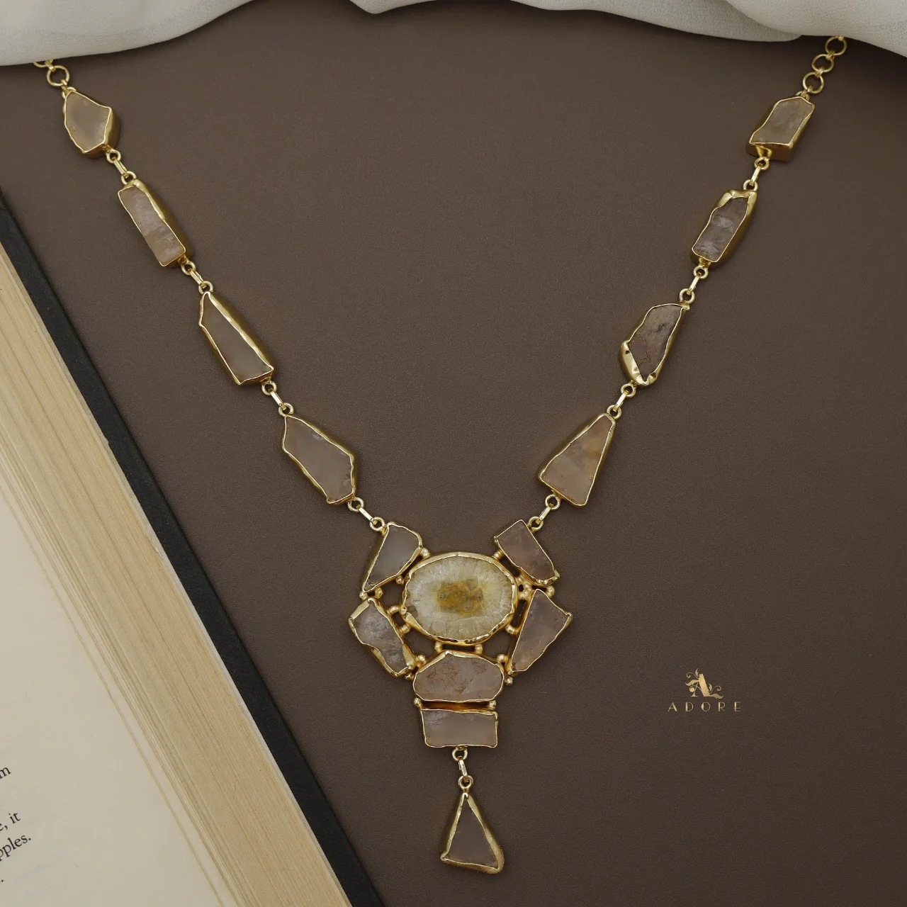 Jovika Raw Stone + Agate Neckpiece - Image 30