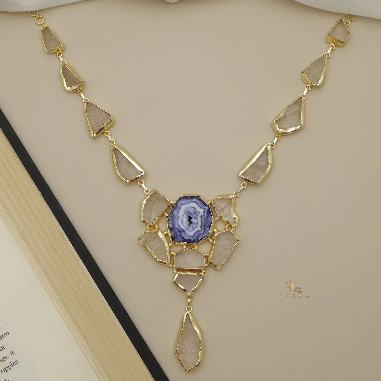Jovika Raw Stone + Agate Neckpiece - Image 33