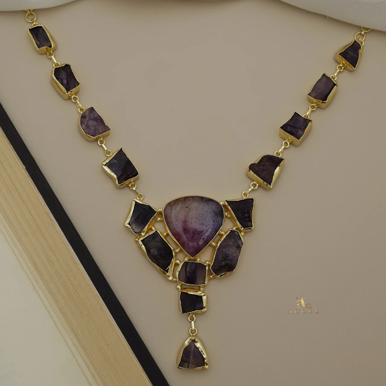 Jovika Raw Stone + Agate Neckpiece - Image 34
