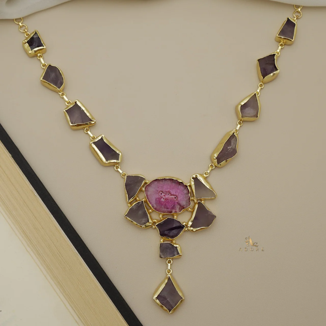 Jovika Raw Stone + Agate Neckpiece - Image 35