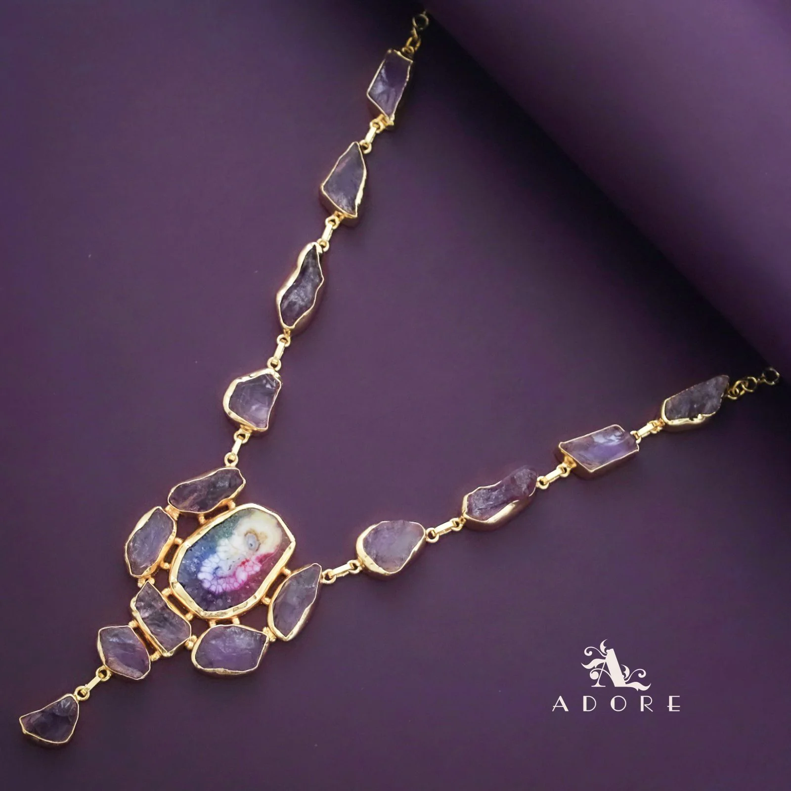 Jovika Raw Stone + Agate Neckpiece - Image 36