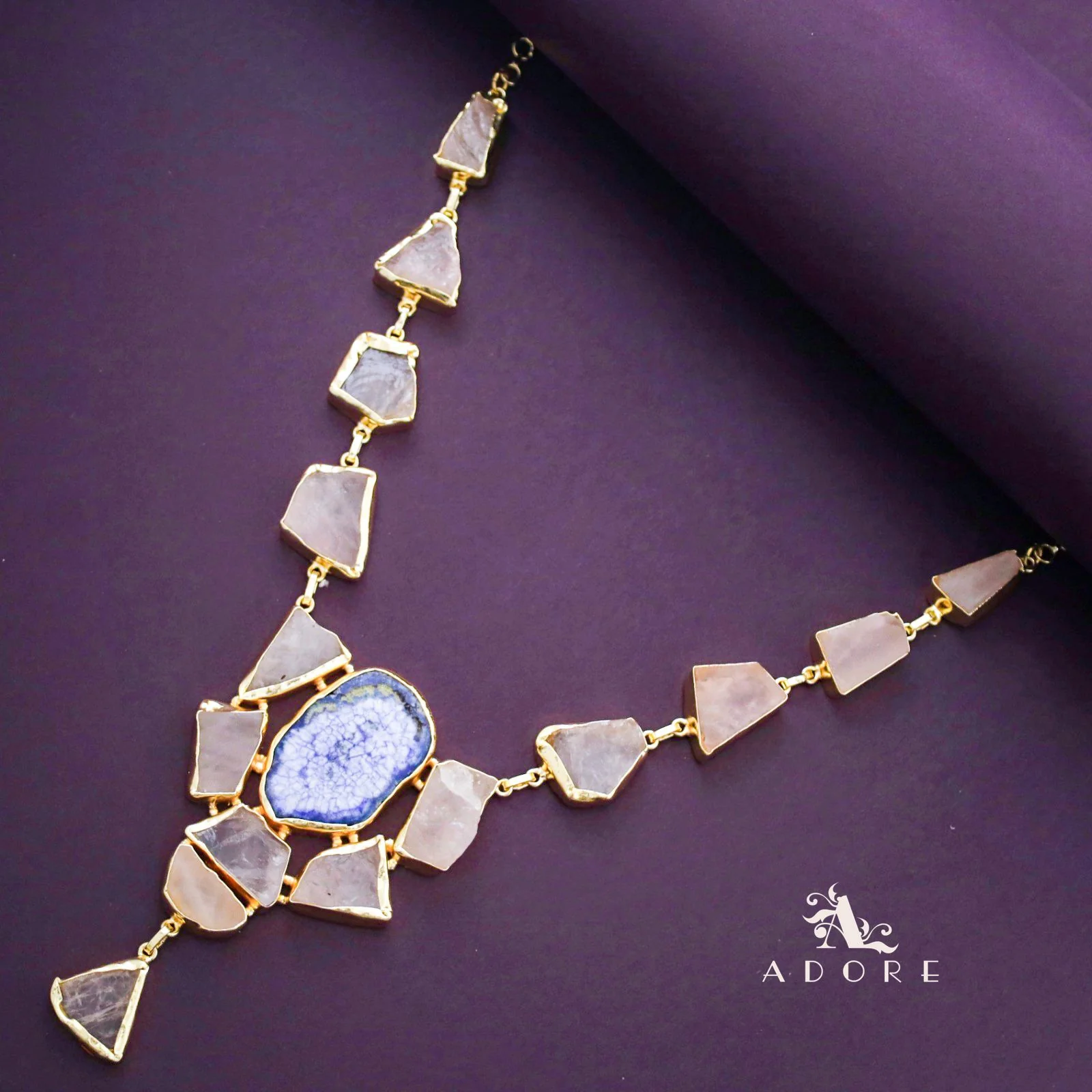 Jovika Raw Stone + Agate Neckpiece - Image 37