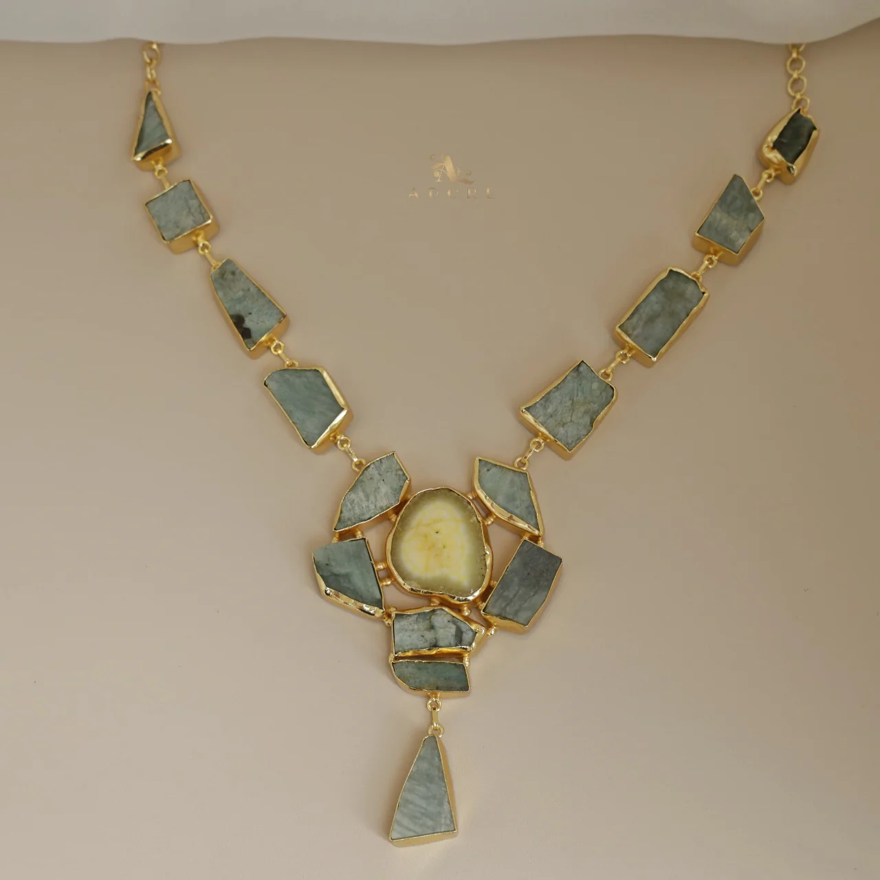 Jovika Raw Stone + Agate Neckpiece - Image 6