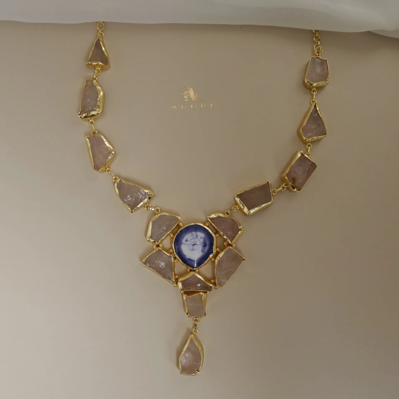 Jovika Raw Stone + Agate Neckpiece - Image 8