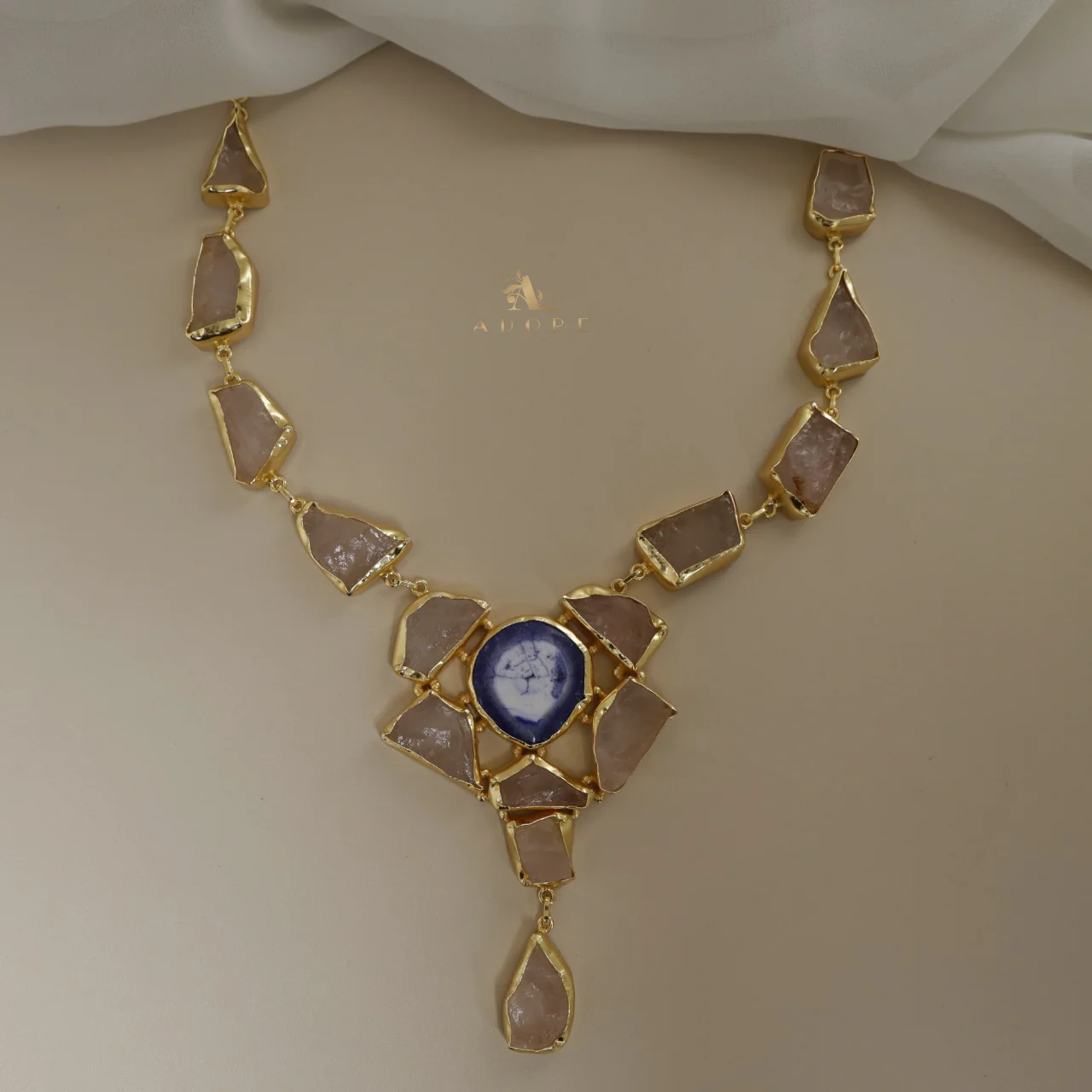 Jovika Raw Stone + Agate Neckpiece - Image 9