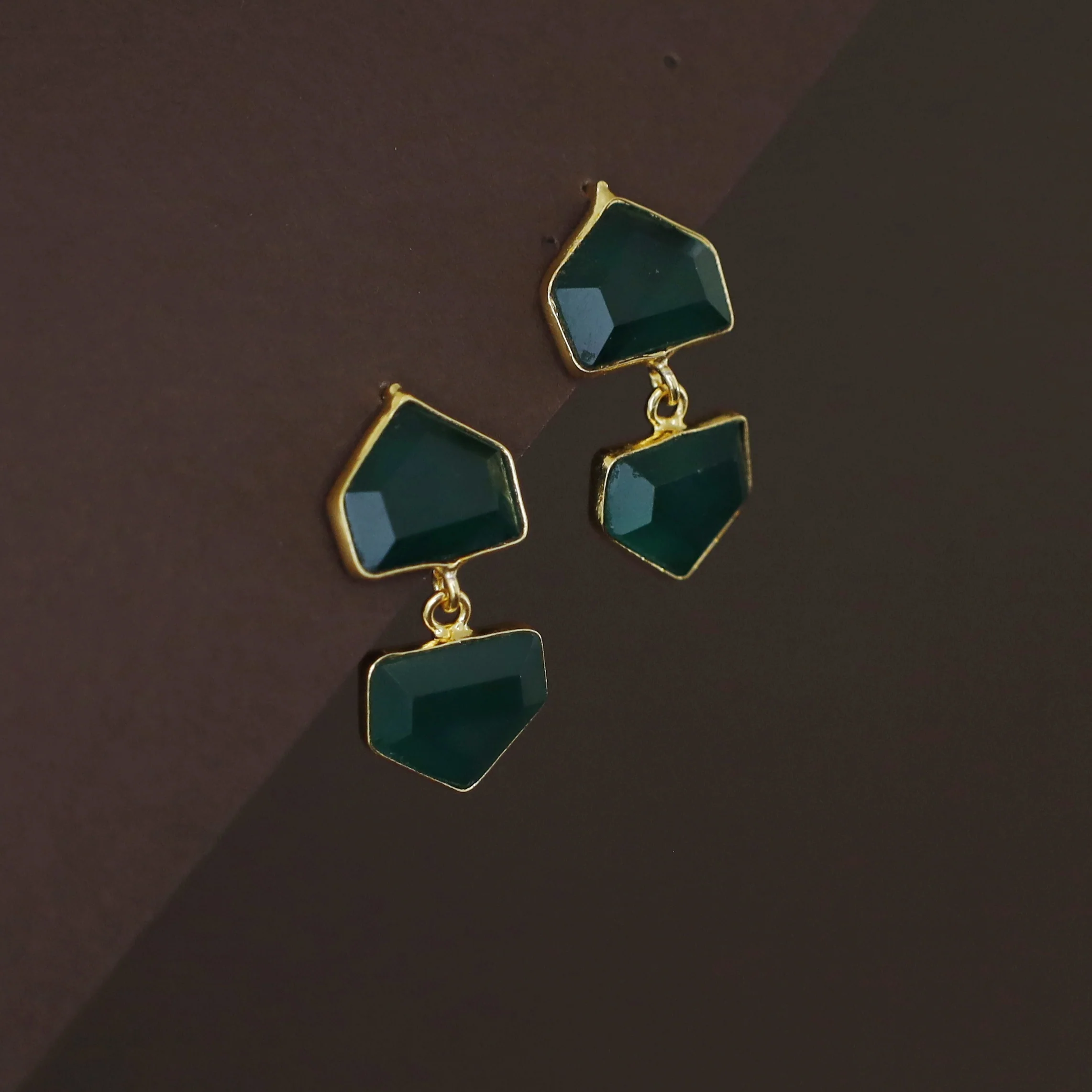 Julietta Dual Pentagon Earring - Image 5