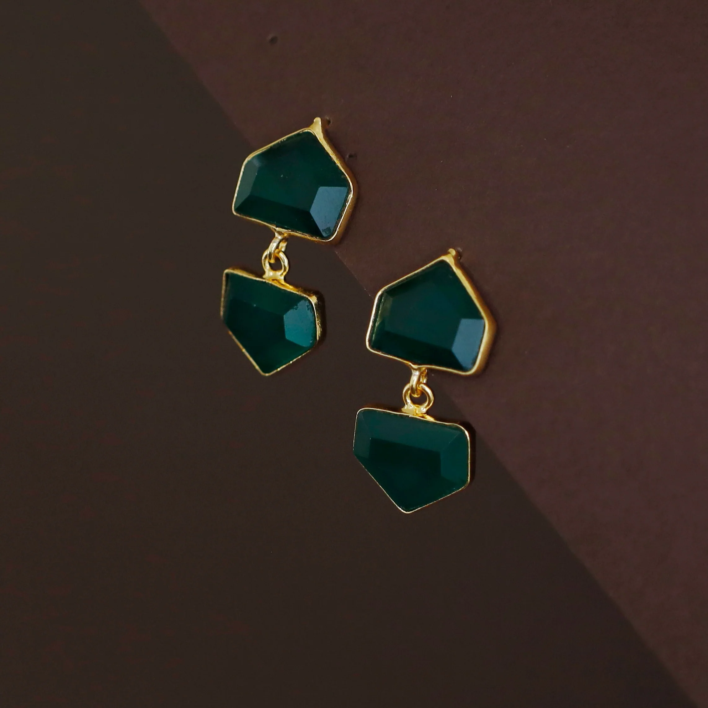 Julietta Dual Pentagon Earring - Image 6