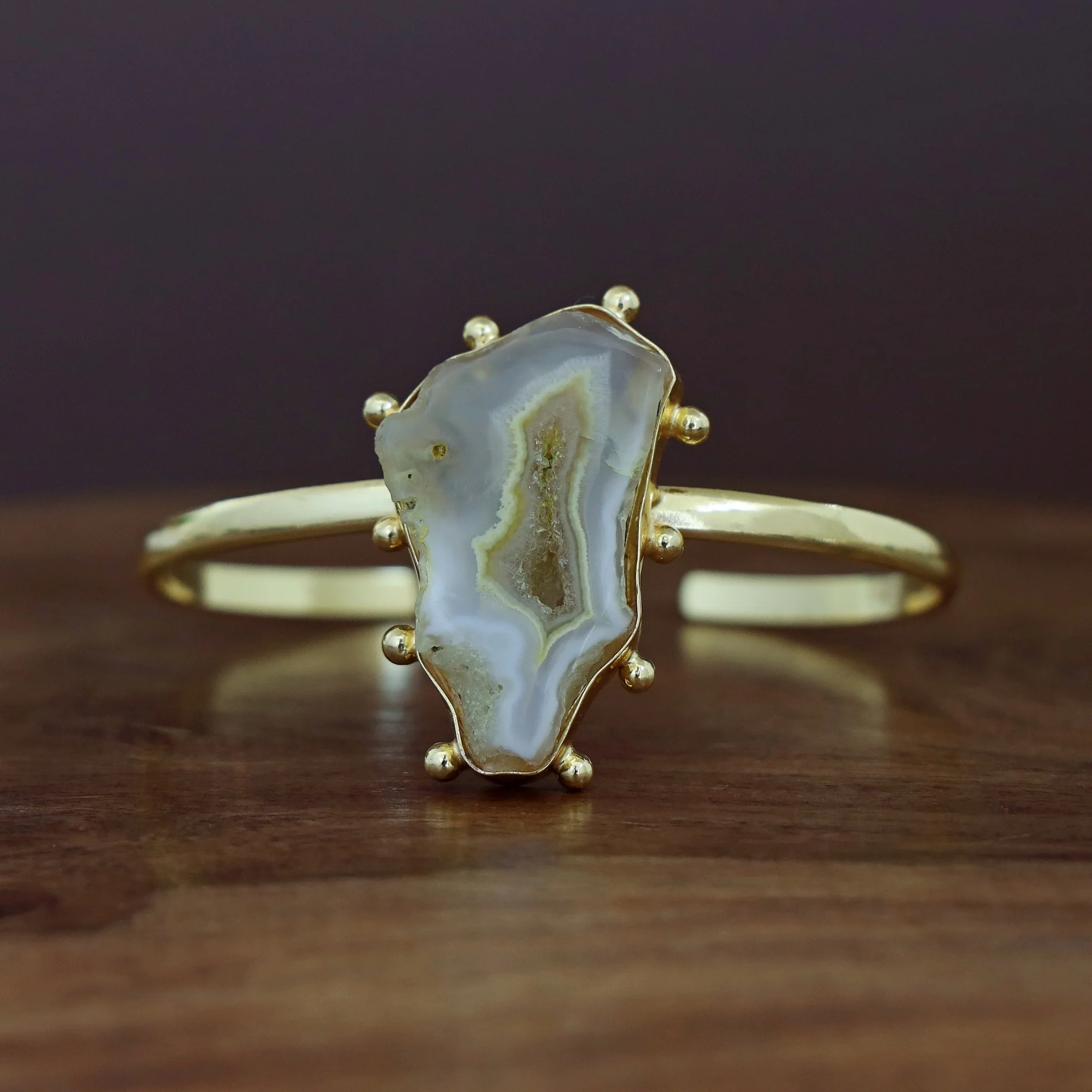 Kaeli Agate Stone Bangle - Image 10