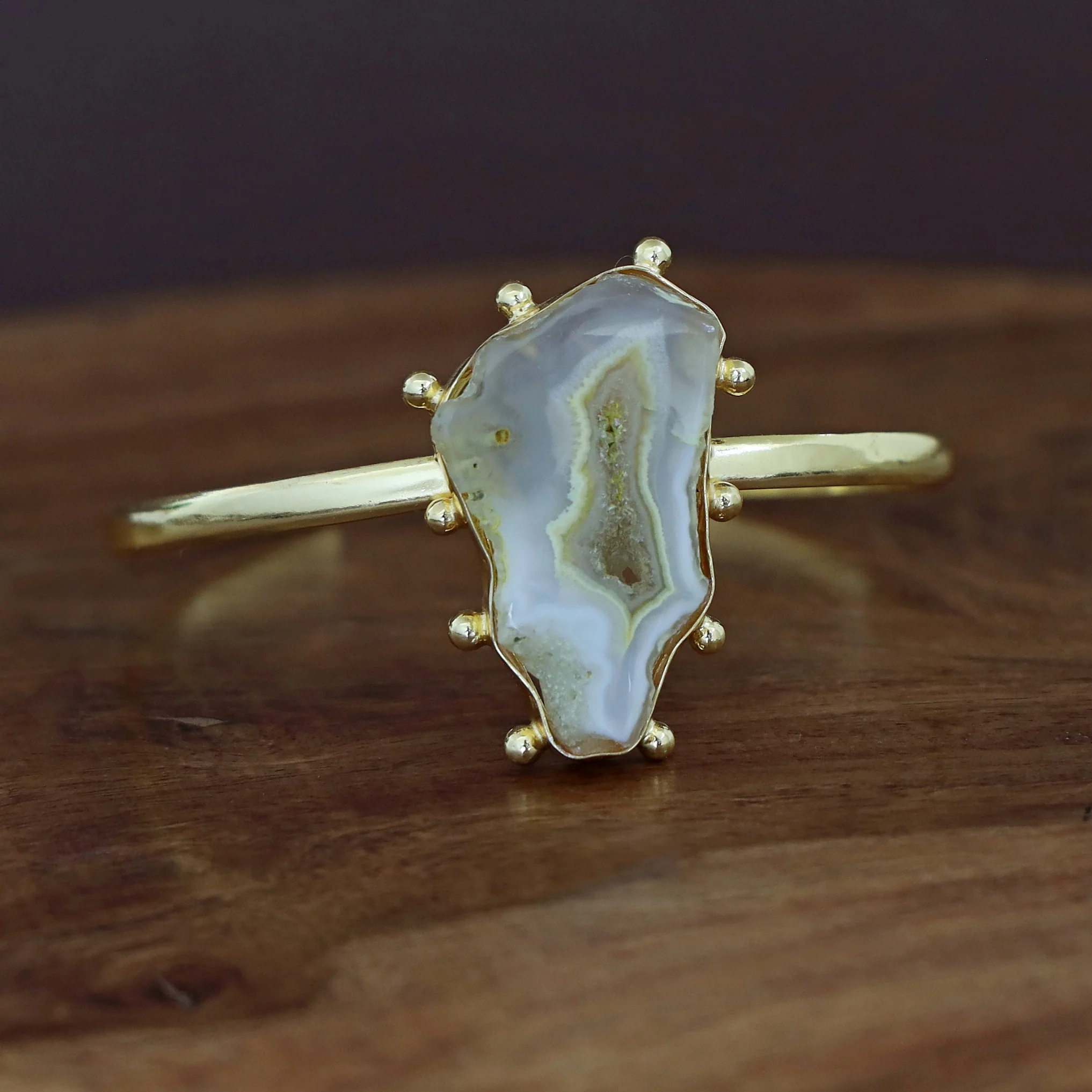 Kaeli Agate Stone Bangle - Image 11