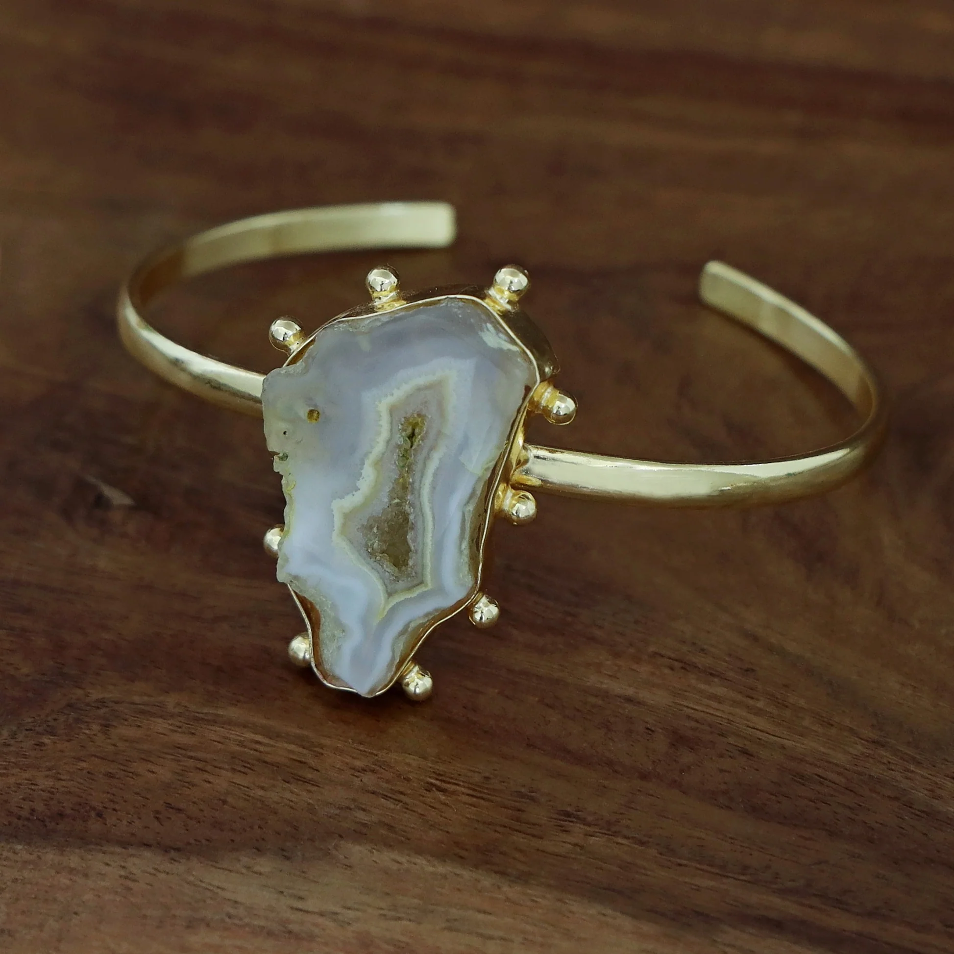 Kaeli Agate Stone Bangle - Image 2