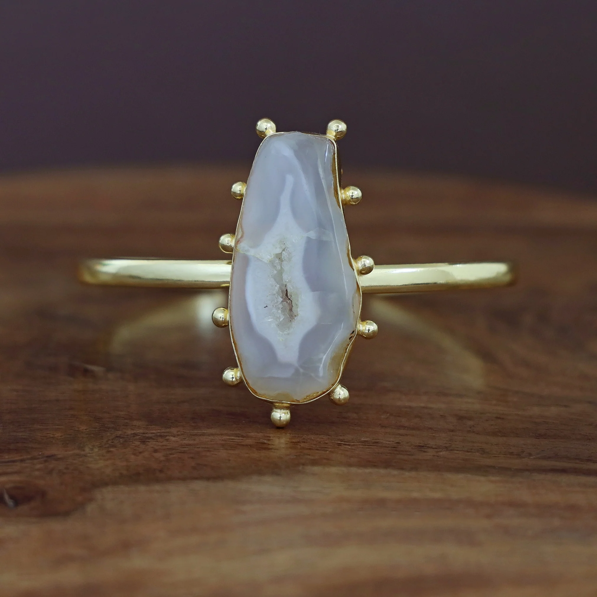 Kaeli Agate Stone Bangle - Image 4