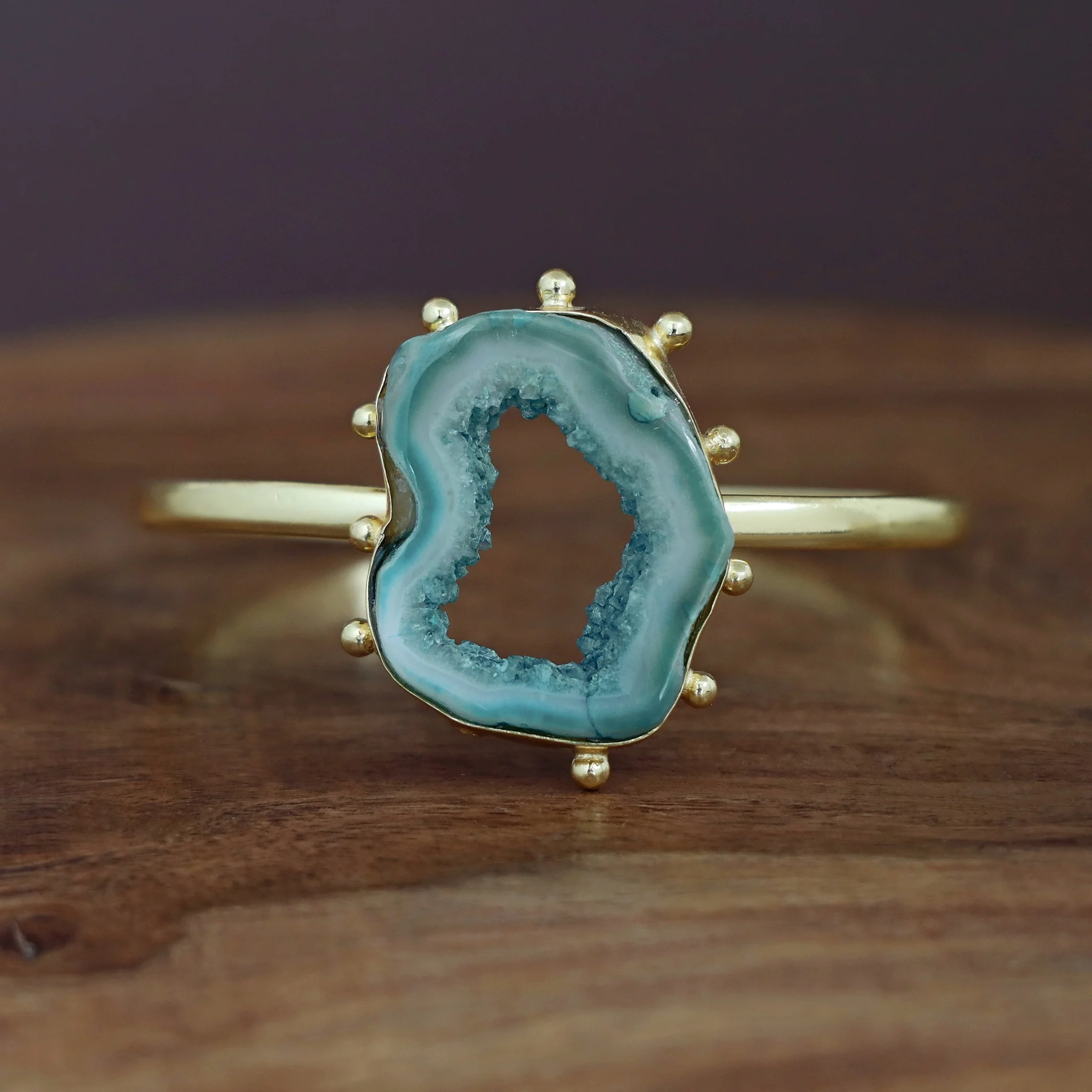 Kaeli Agate Stone Bangle - Image 5