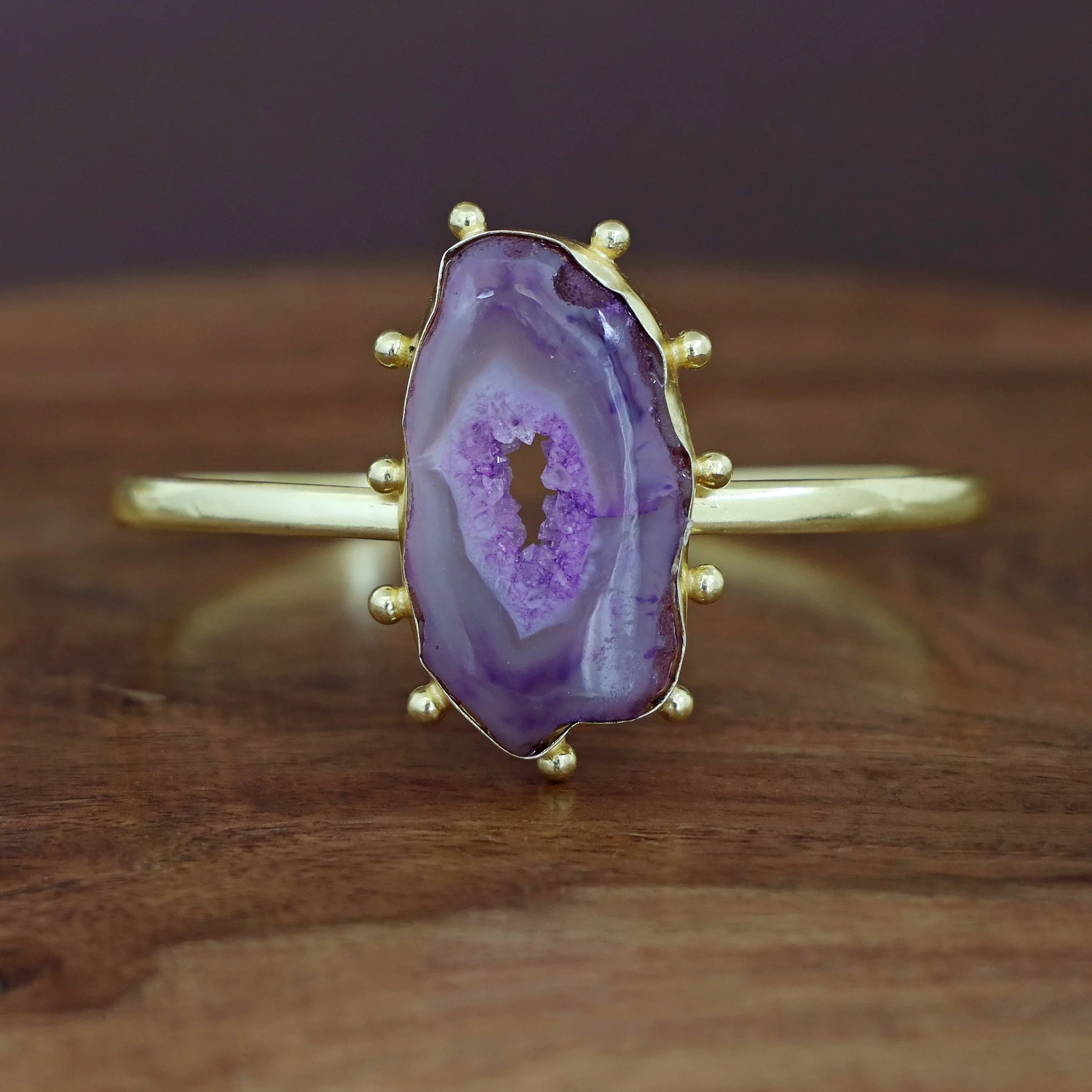 Kaeli Agate Stone Bangle - Image 6