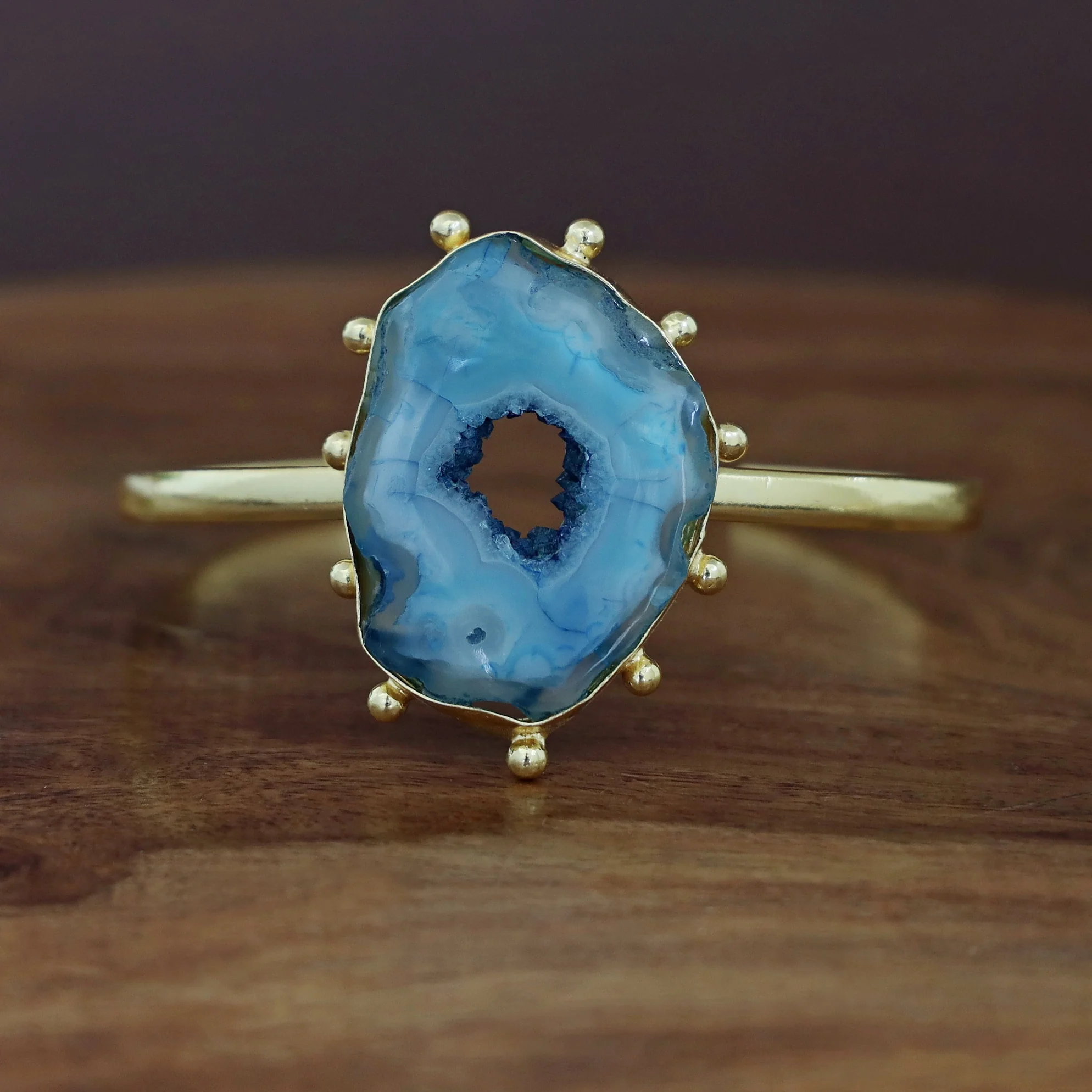 Kaeli Agate Stone Bangle - Image 7