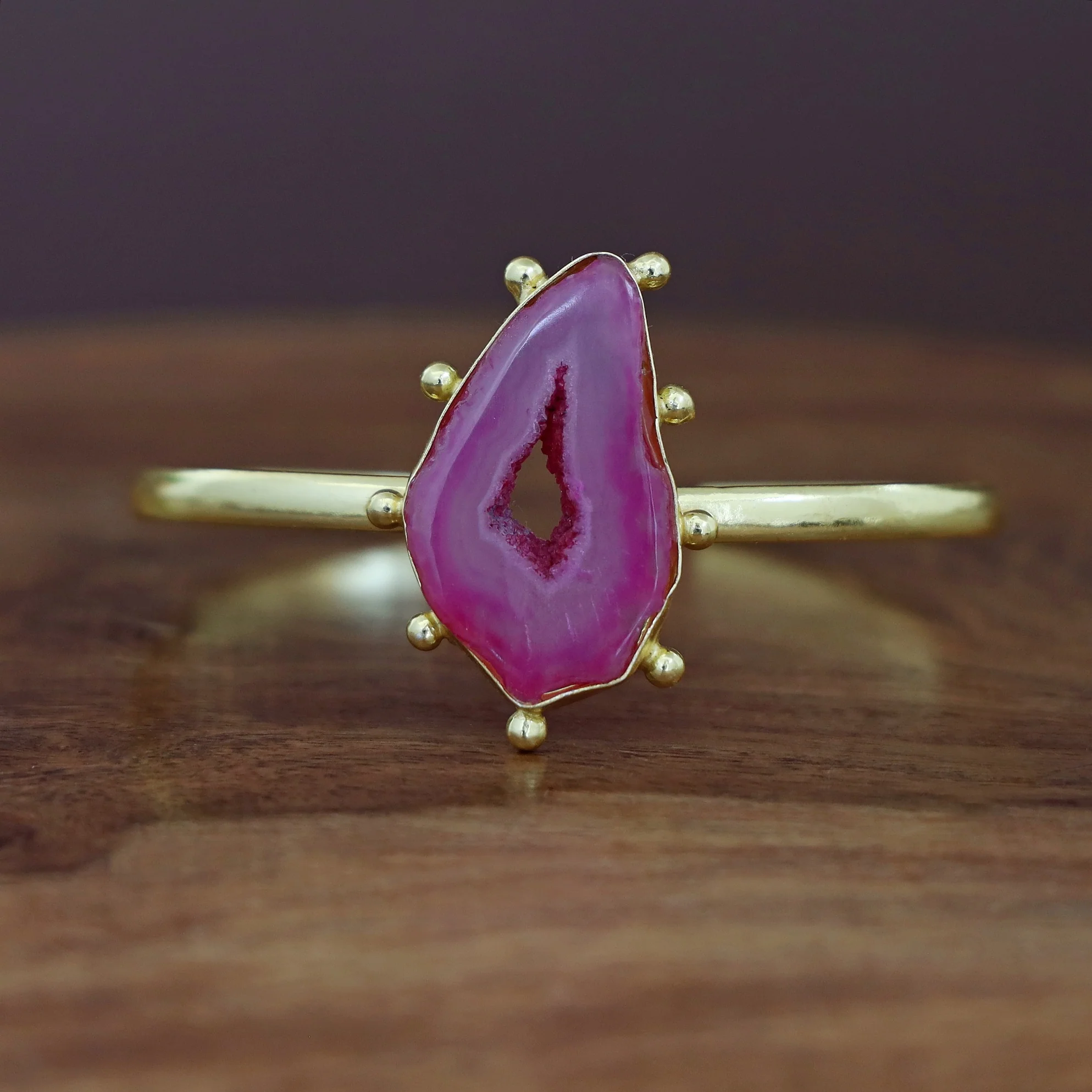 Kaeli Agate Stone Bangle - Image 8