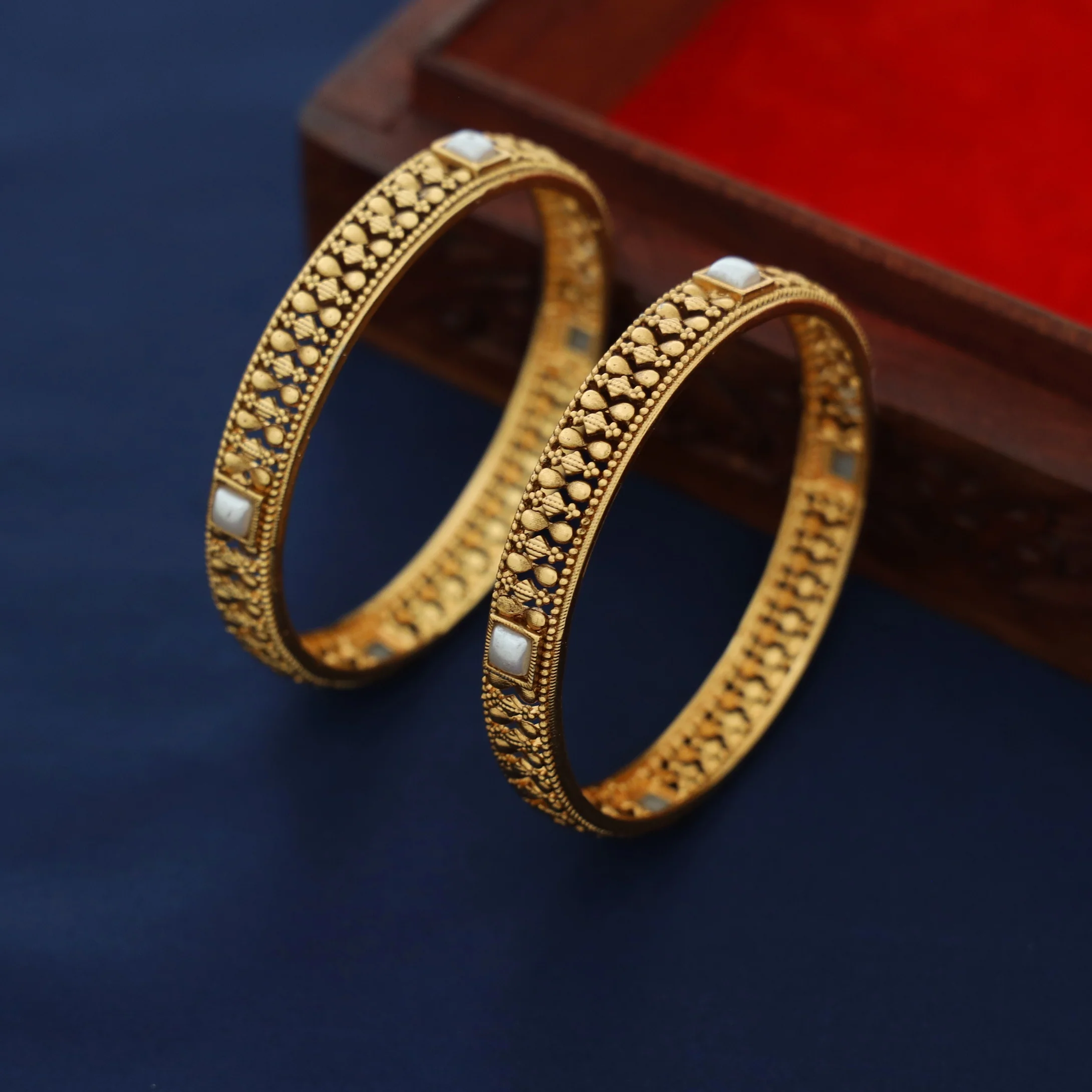 Kanchana Square Bangle (Set Of 2) - Image 4