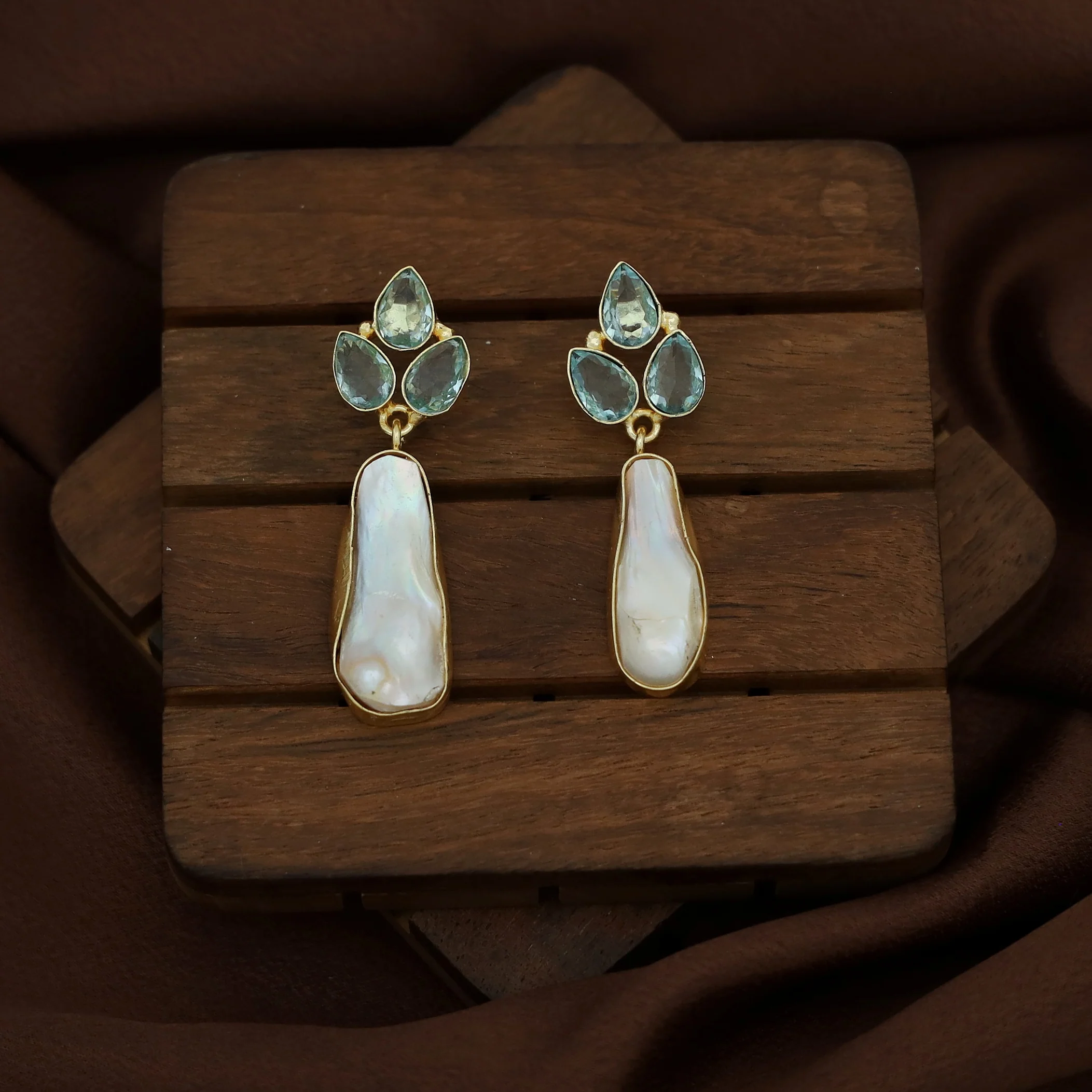 Kaniya Real Baroque Tri Glossy Earring - Image 2