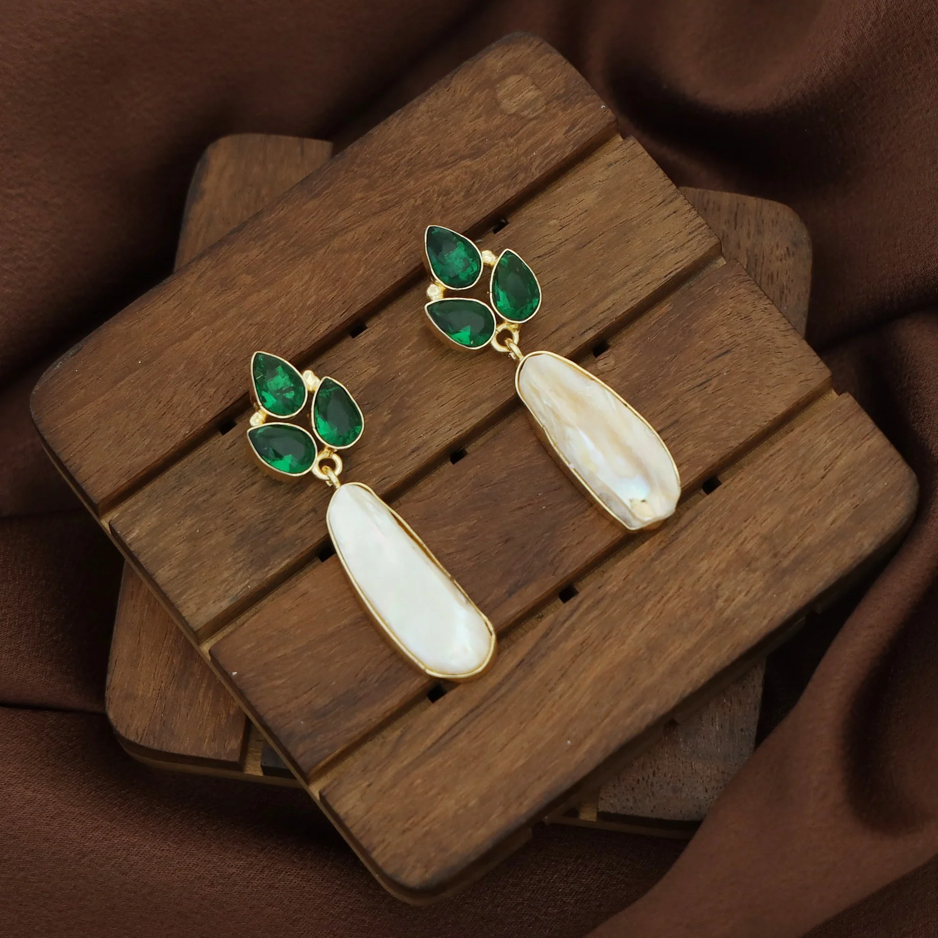 Kaniya Real Baroque Tri Glossy Earring - Image 8